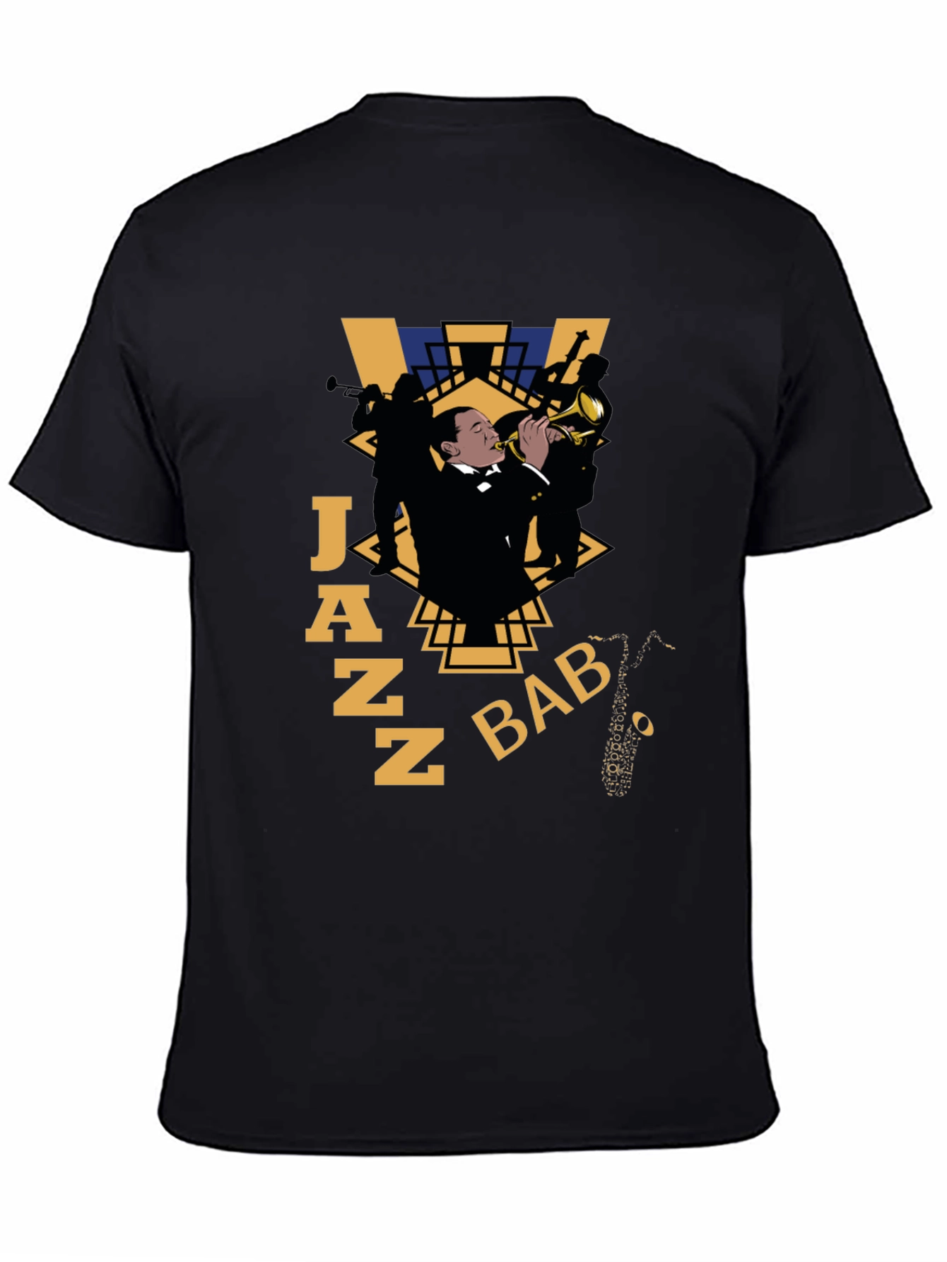 Black Jazz Baby Graphic T-Shirt view 4