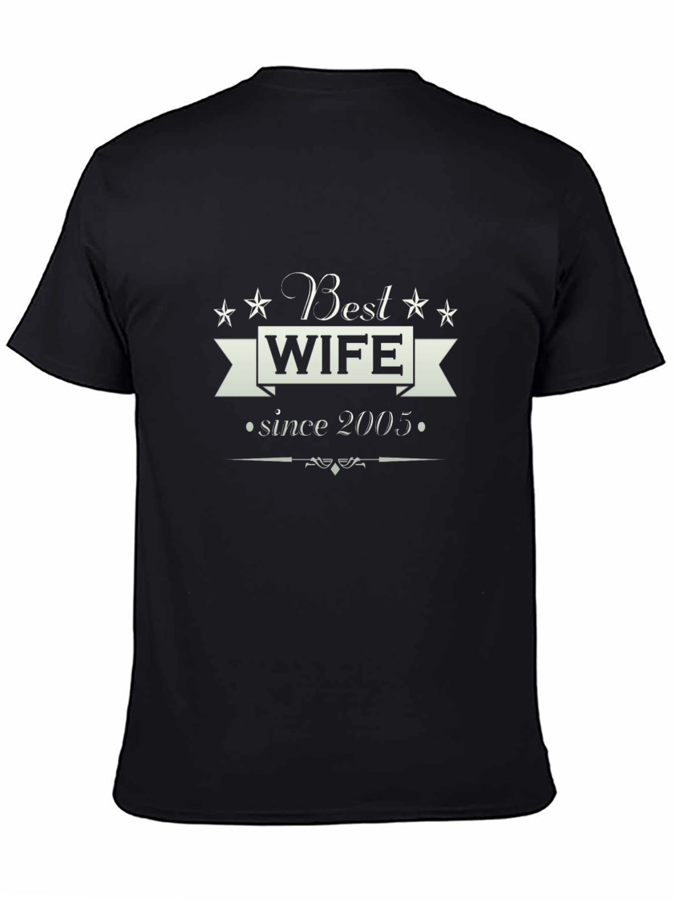 Black Best Wife Since 2005 T-Shirt view 4