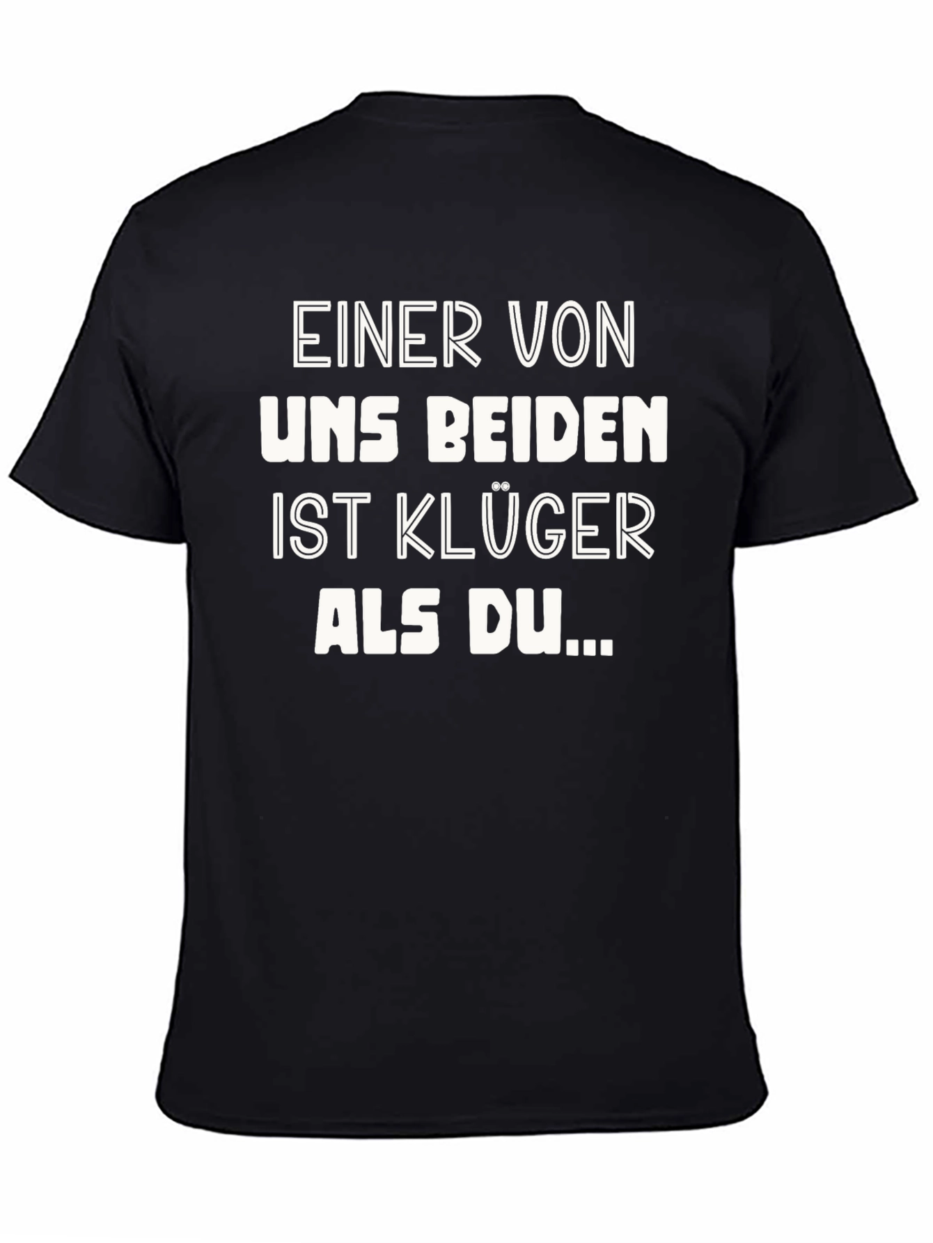 Black Funny German Slogan T-Shirt: Smarter Than You view 4