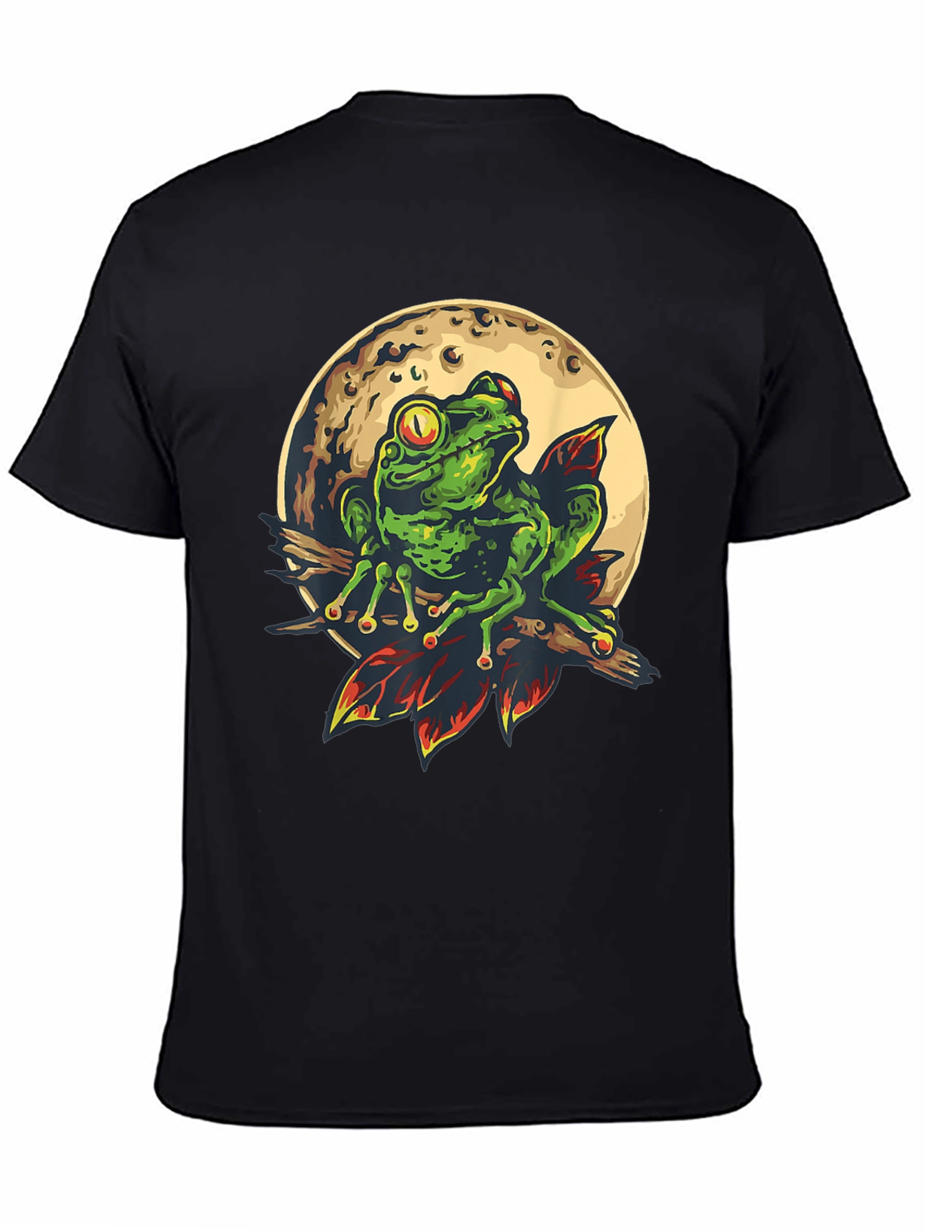 Black Frog on the Moon T-Shirt view 4