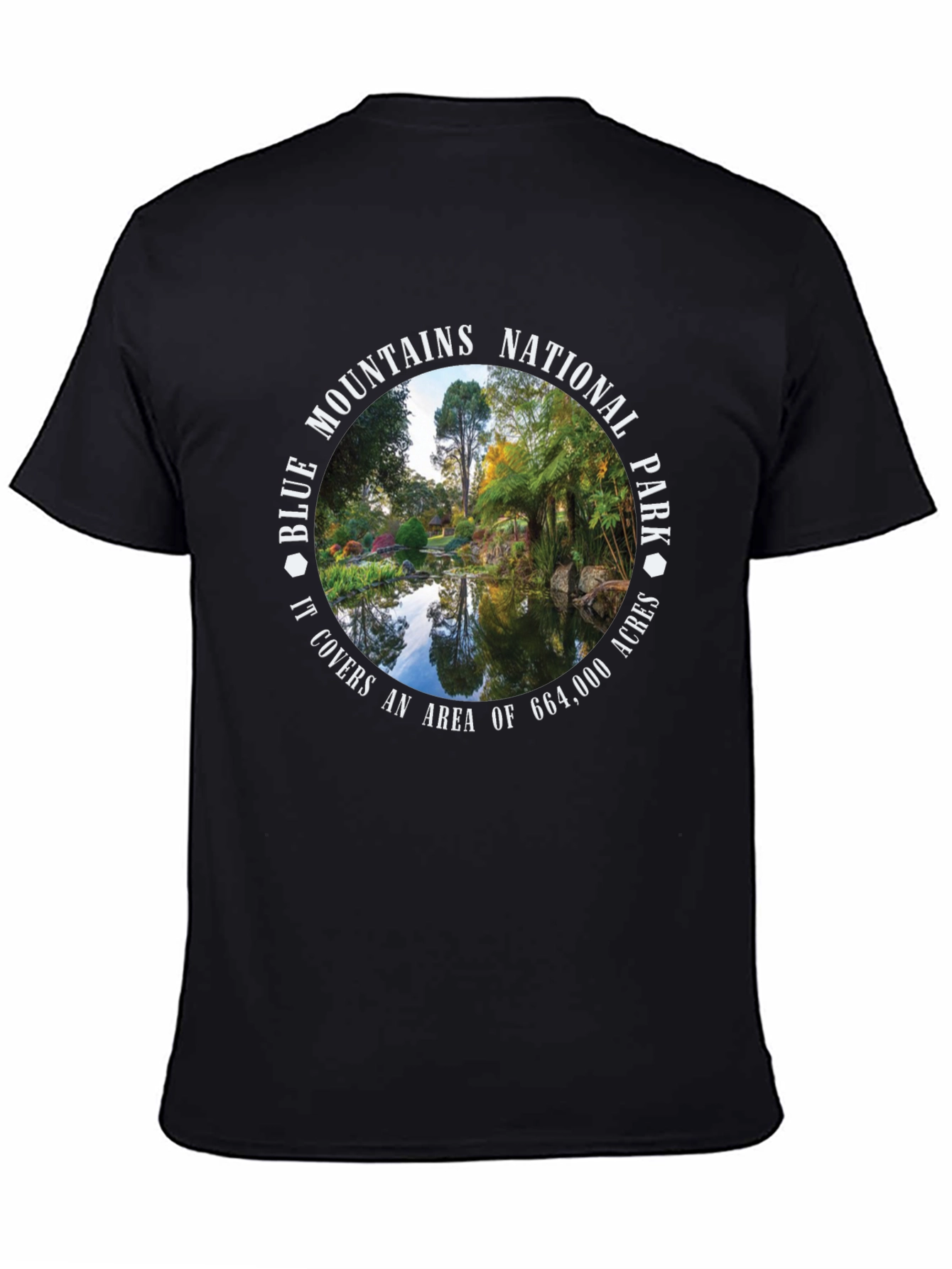 Black Blue Mountains National Park T-Shirt view 4