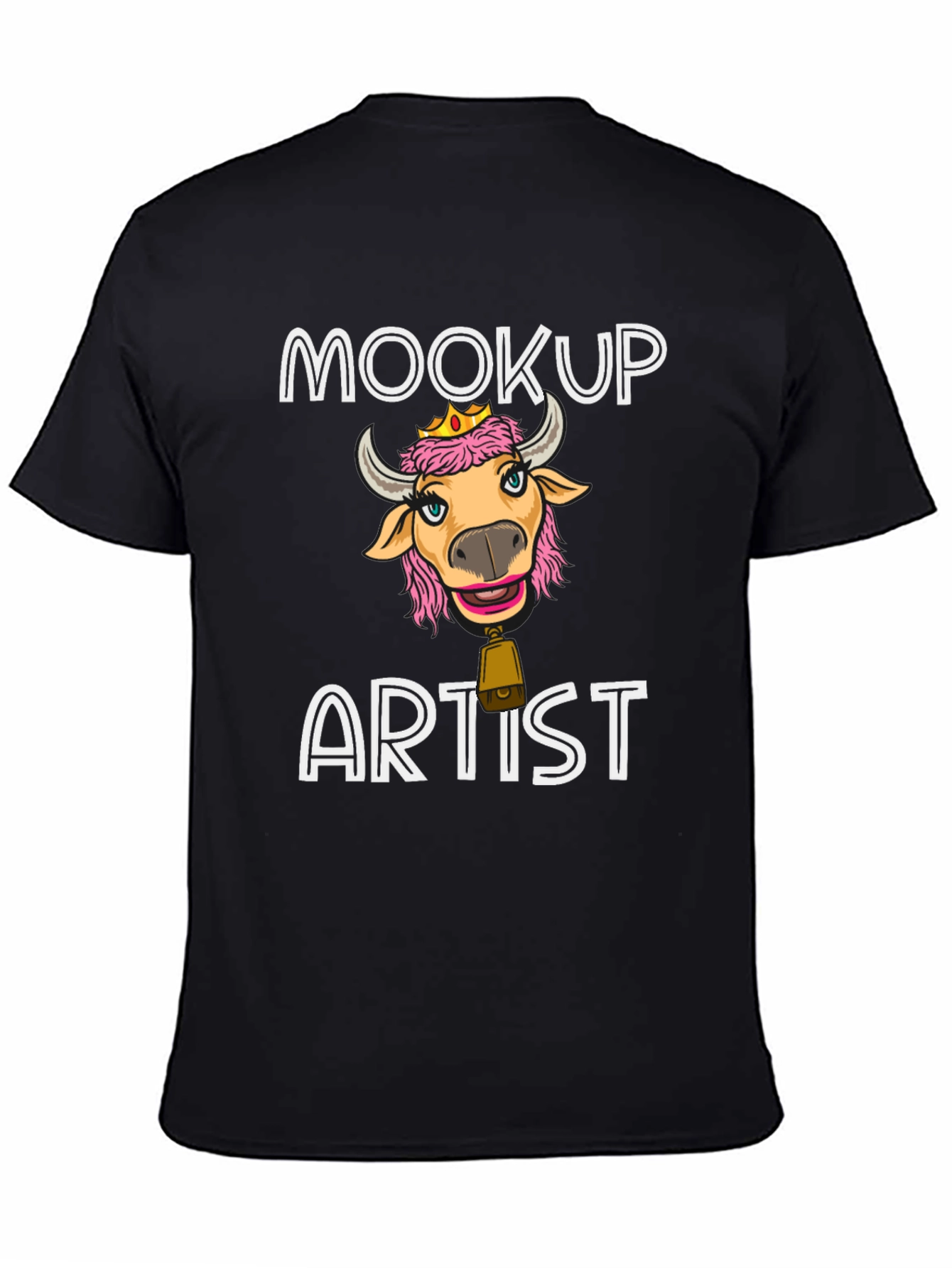 Black Moocup Artist Black T-Shirt view 4