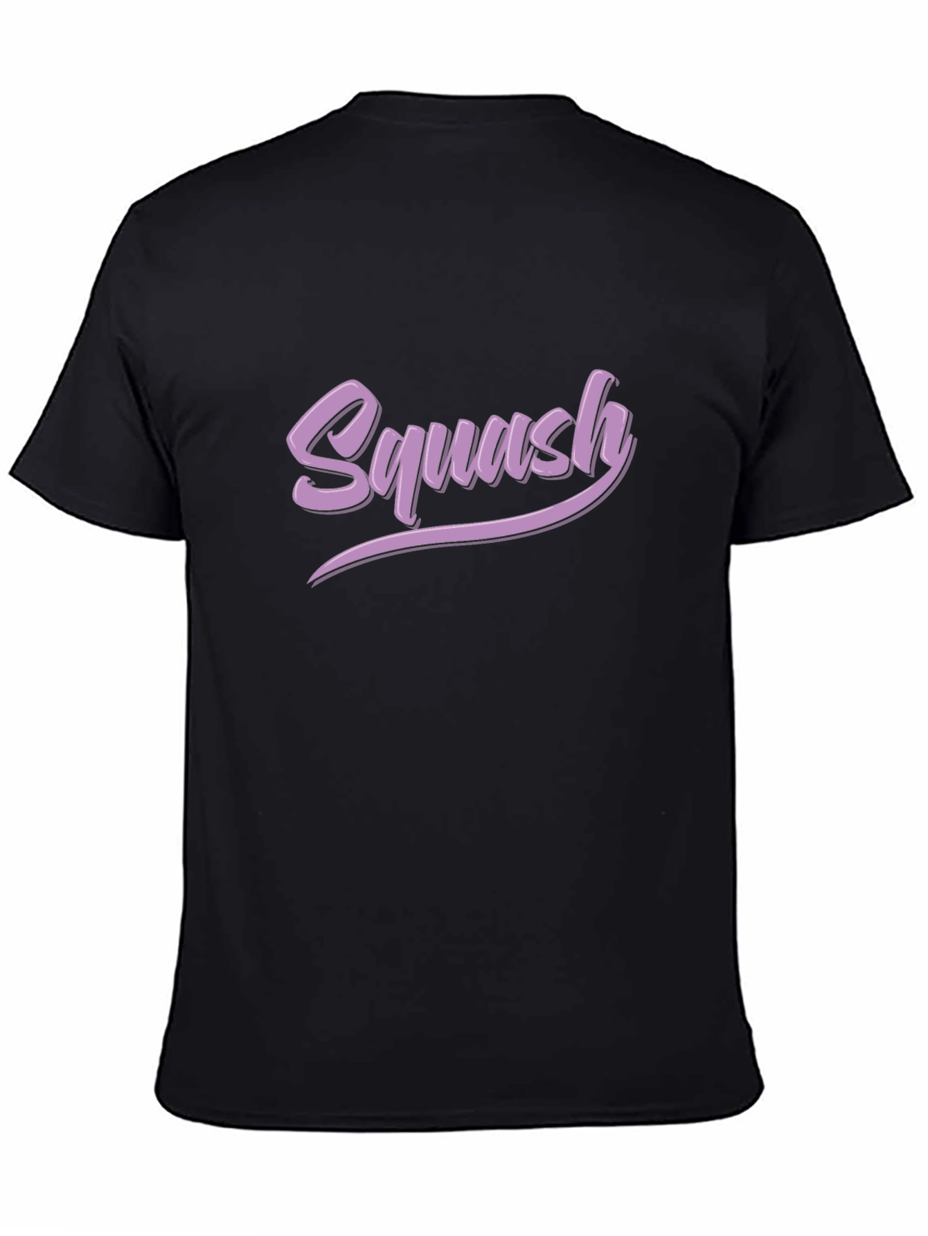Black Squash Text Black T-Shirt view 4
