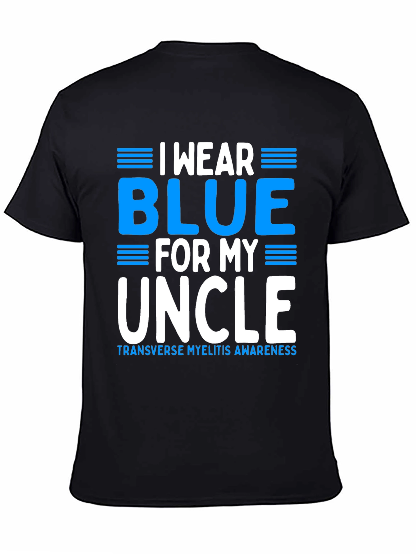I Wear Blue For My Uncle T-Shirt - 4