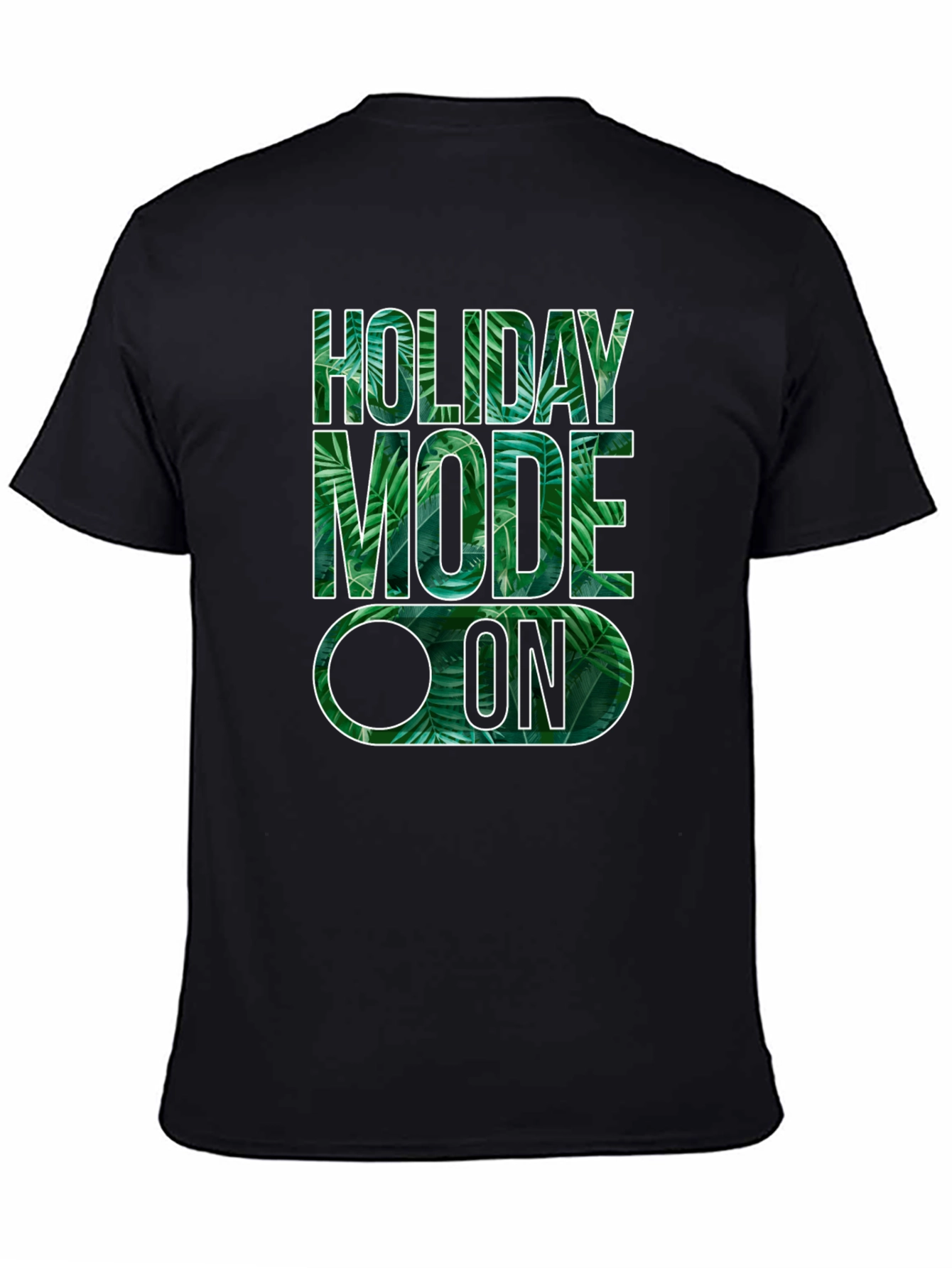 Black Holiday Mode On Graphic Tee view 4