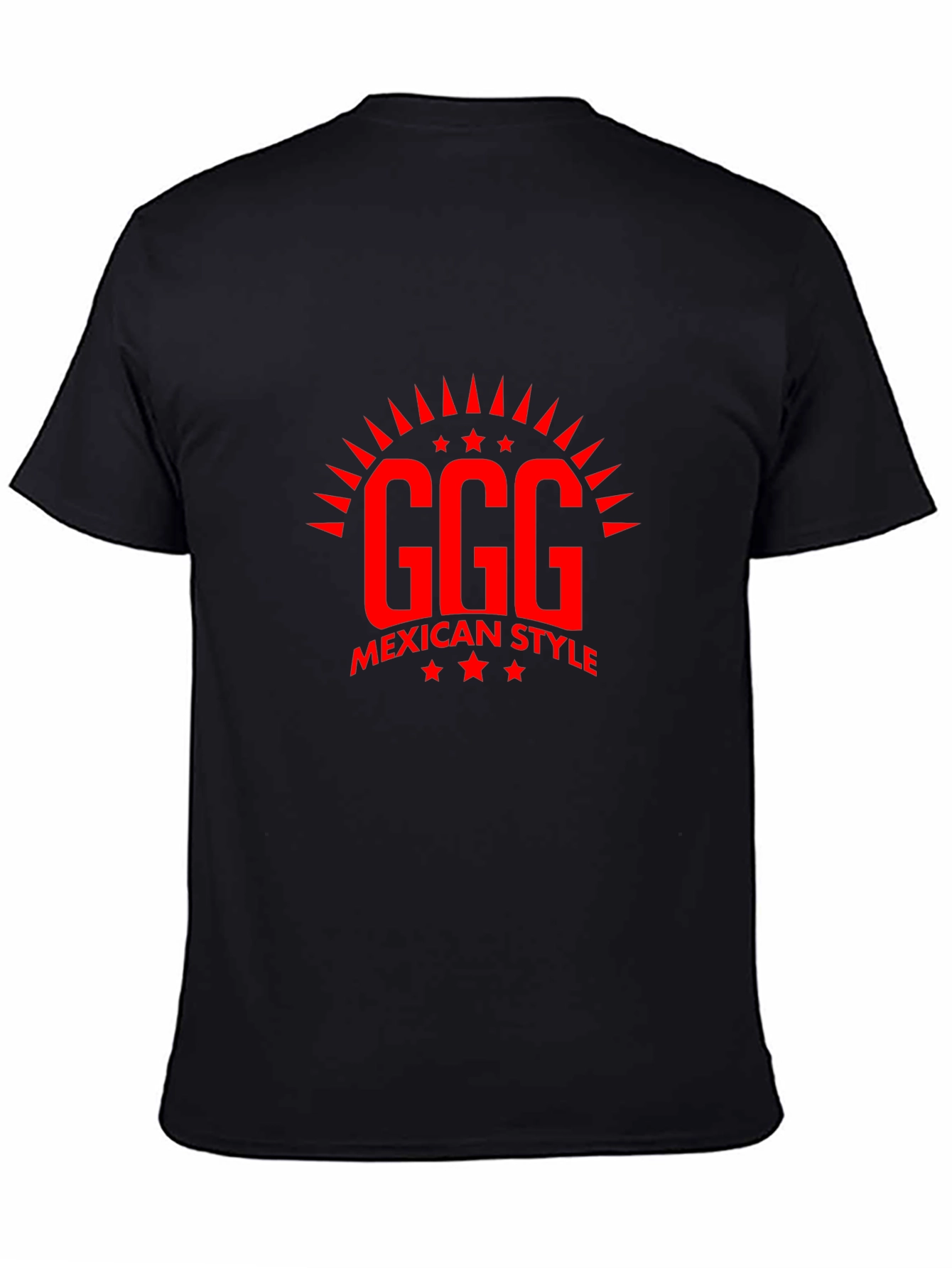 Black GGG Mexican Style Black T-Shirt view 4