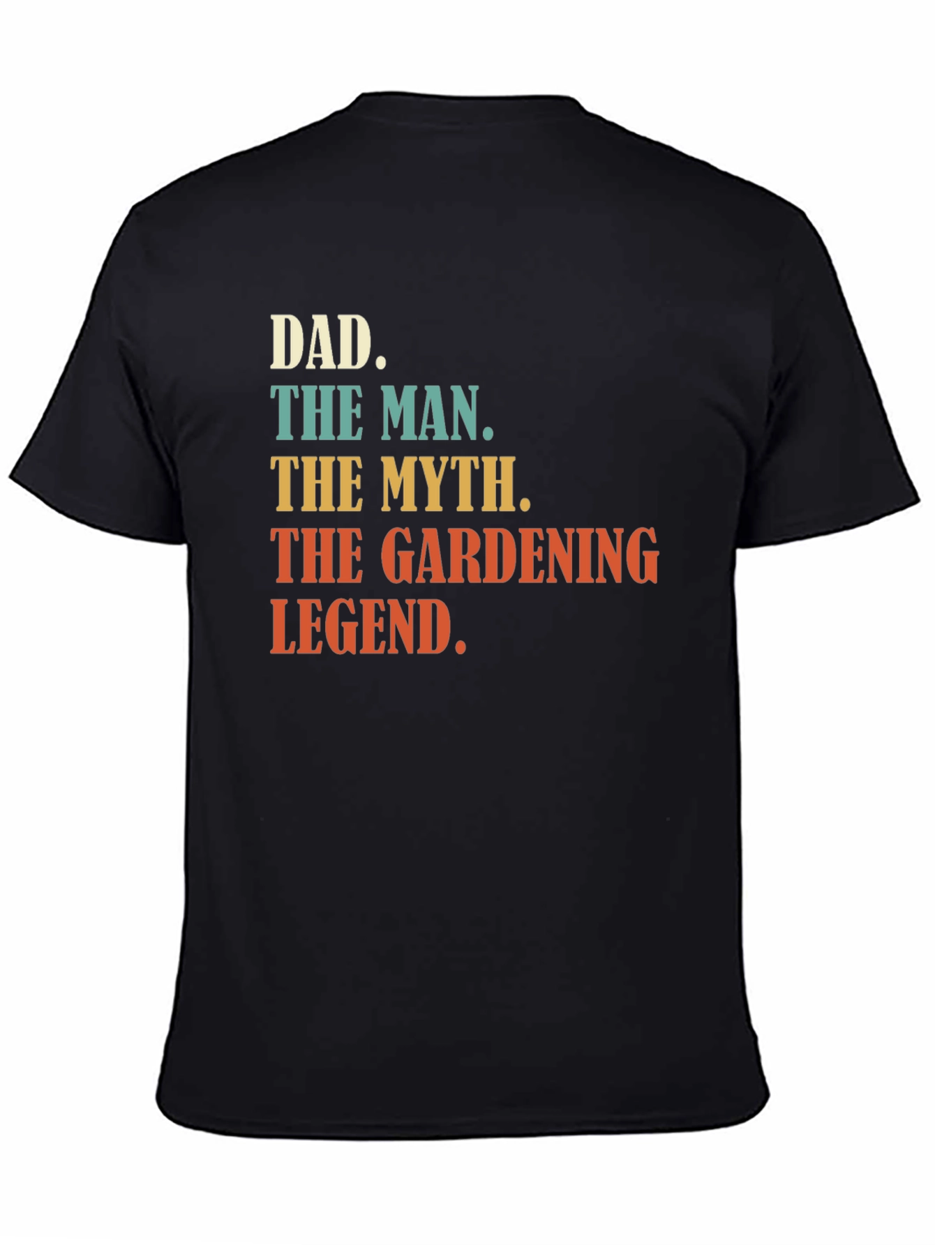 Black Dad Gardening Legend Graphic T-Shirt view 4