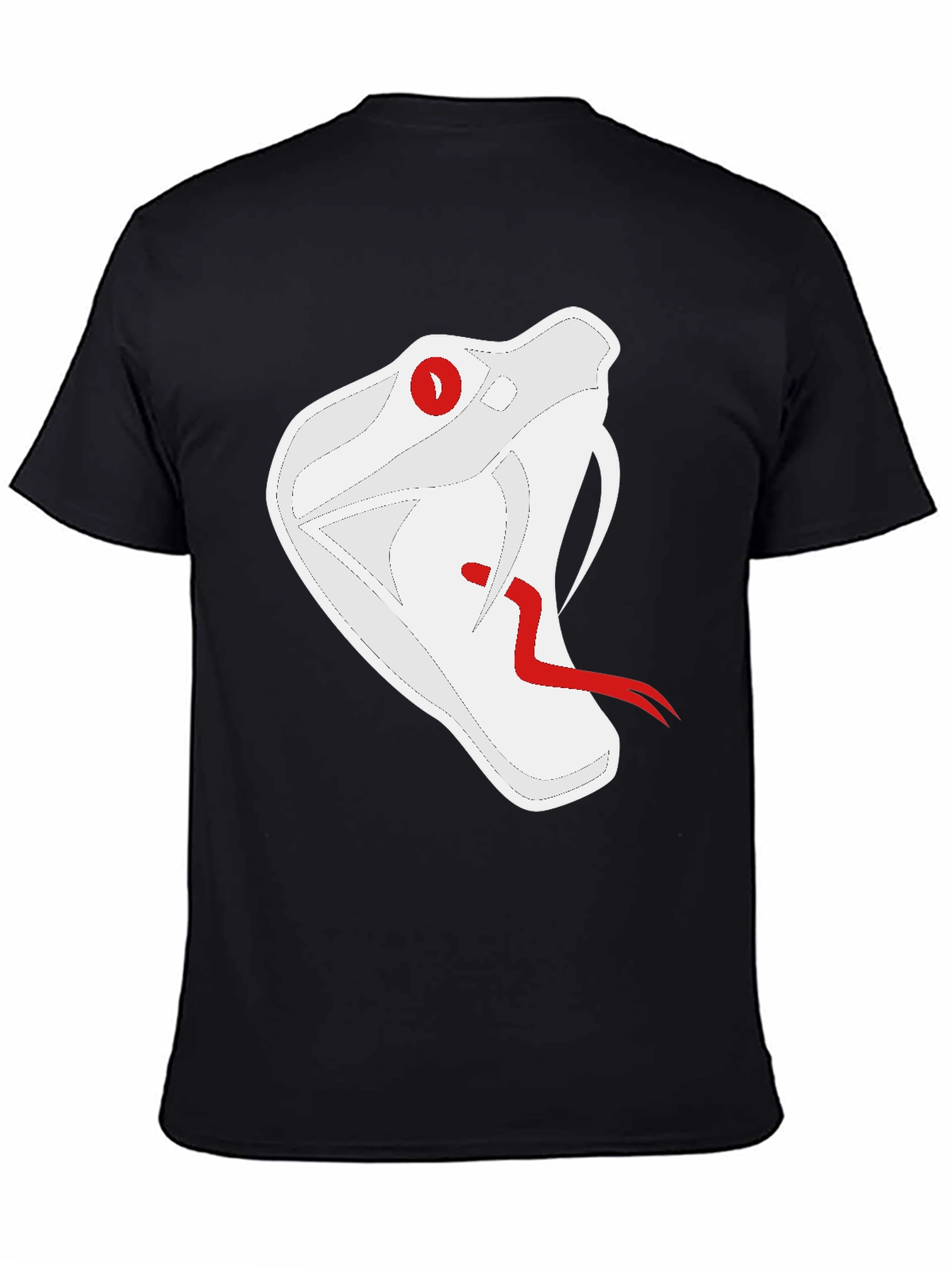 Black Snake T-Shirt - Black Graphic Tee view 4