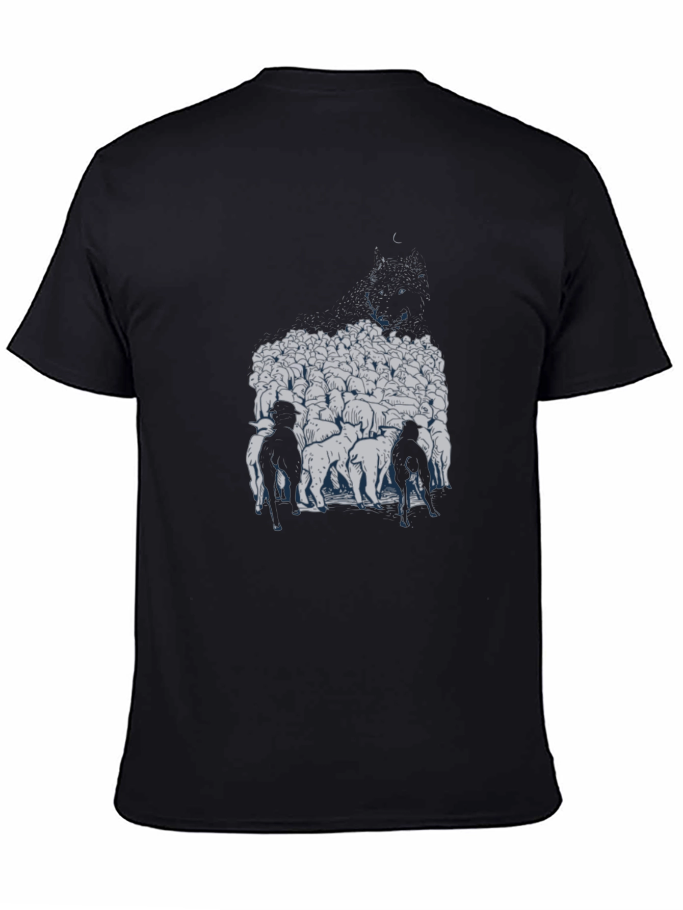 Black Herd Mentality Black Graphic Tee view 4