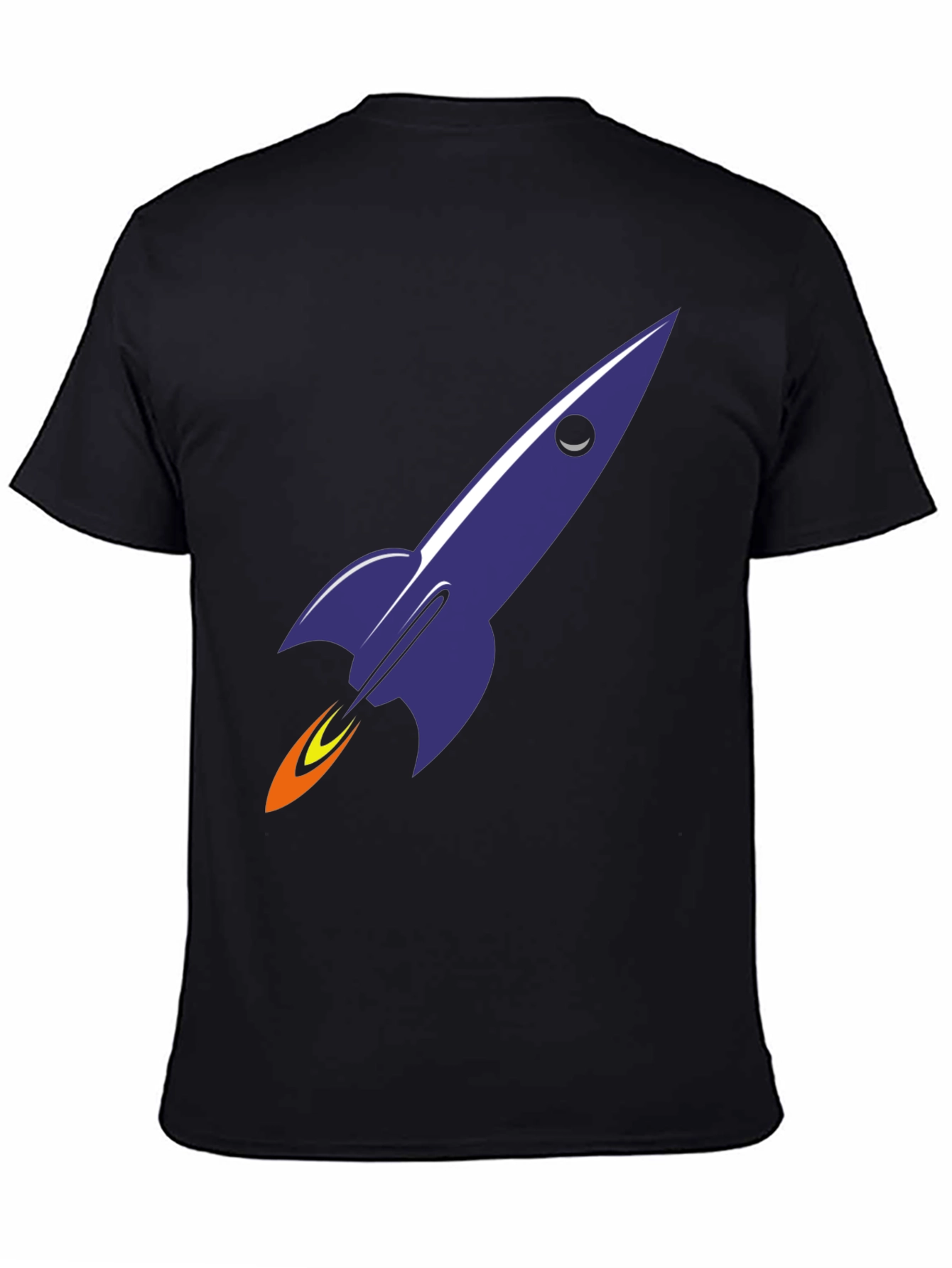 Black Rocket Graphic Tee - Blast Off in Style view 4