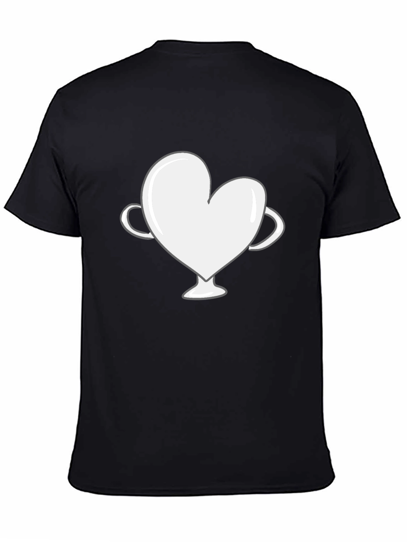 Black Heart Trophy Graphic Tee - Love Wins T-Shirt view 4