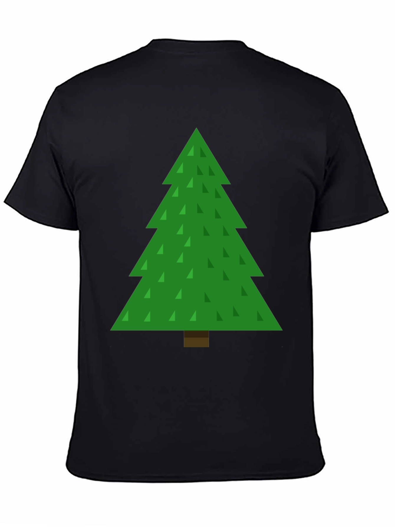 Black Christmas Tree Graphic Tee - Holiday Fun view 4