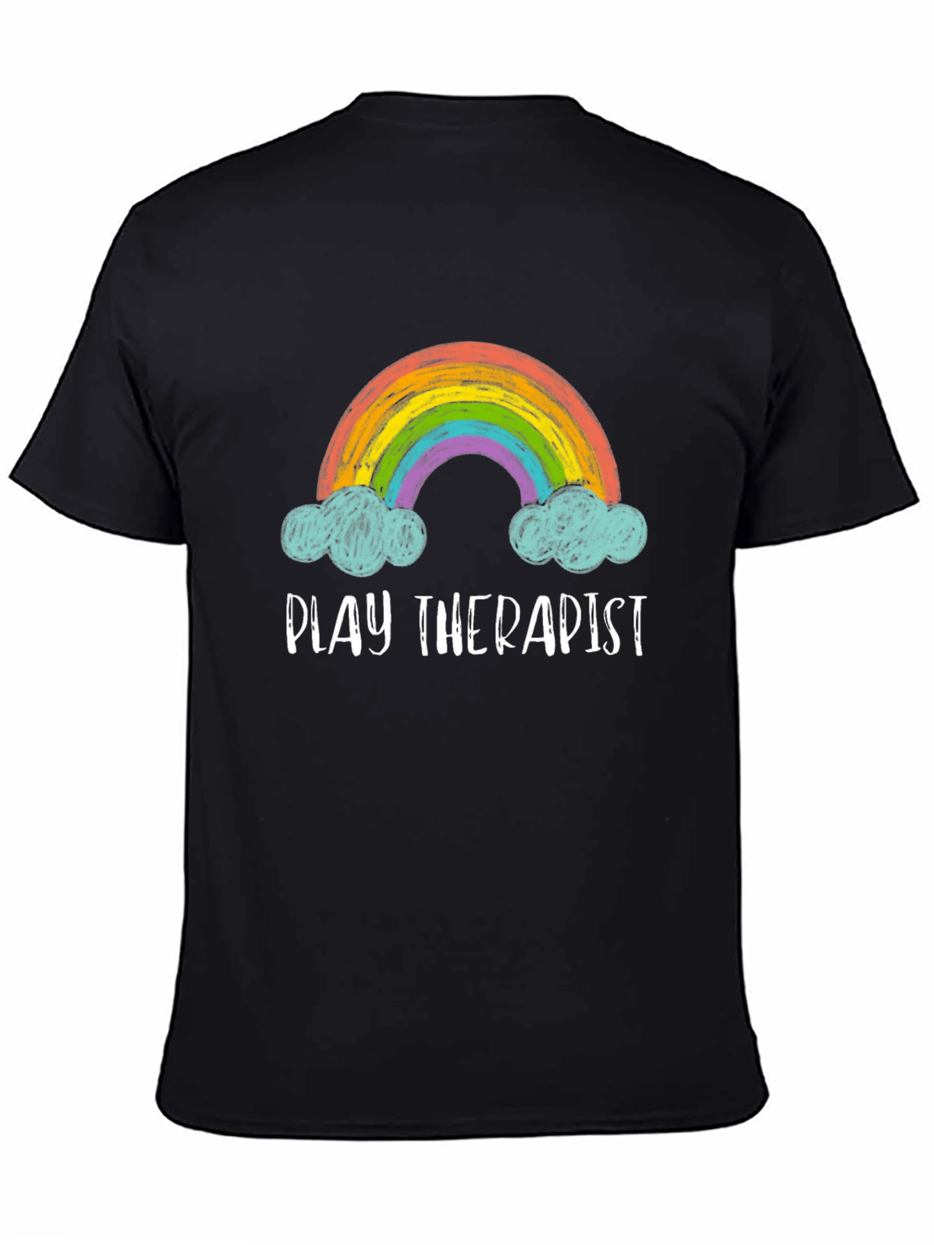 Play Therapist Rainbow Graphic Tee - 4