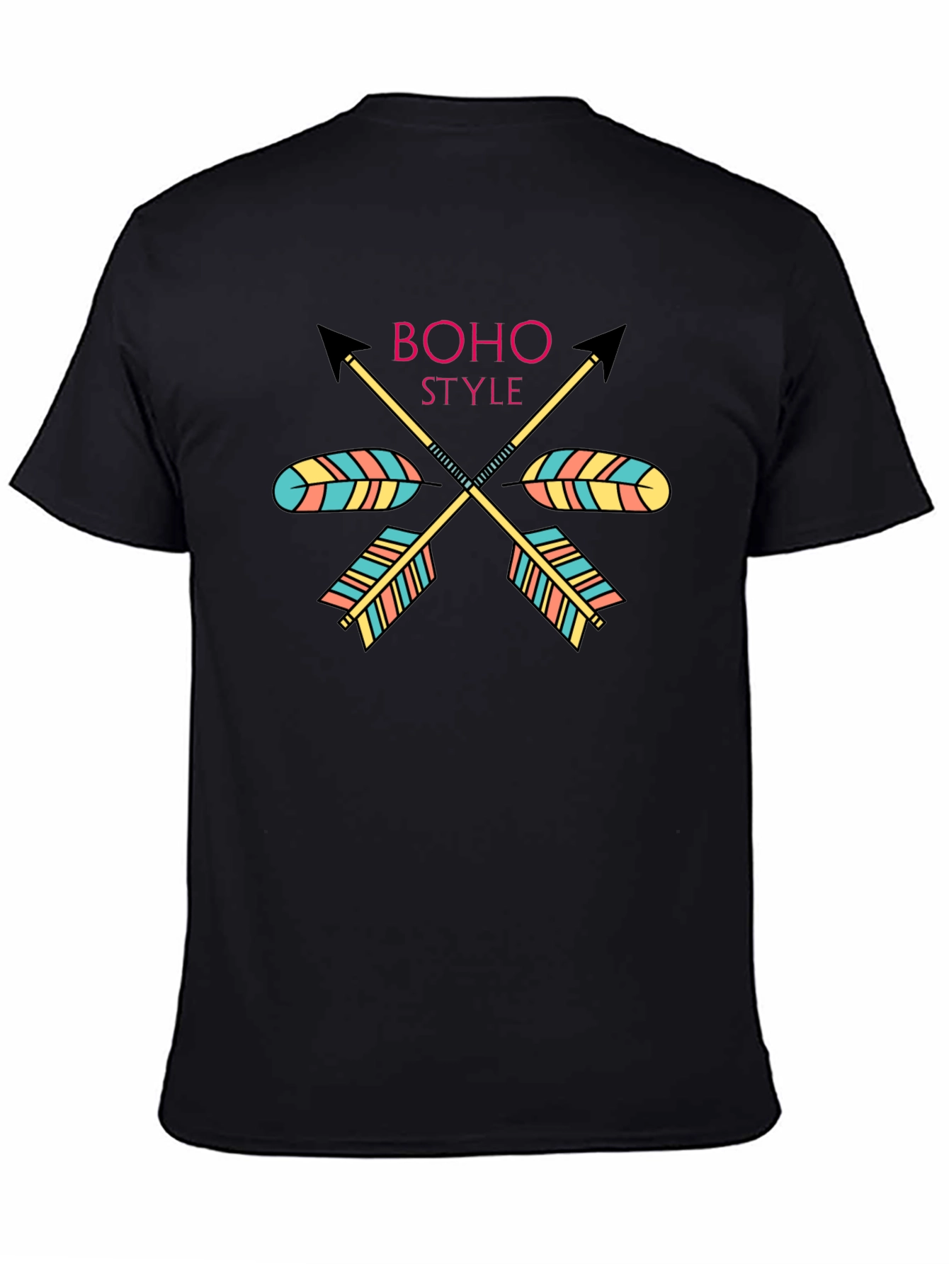 Boho Style Arrow Graphic Tee - Trendy Casual Shirt - 4