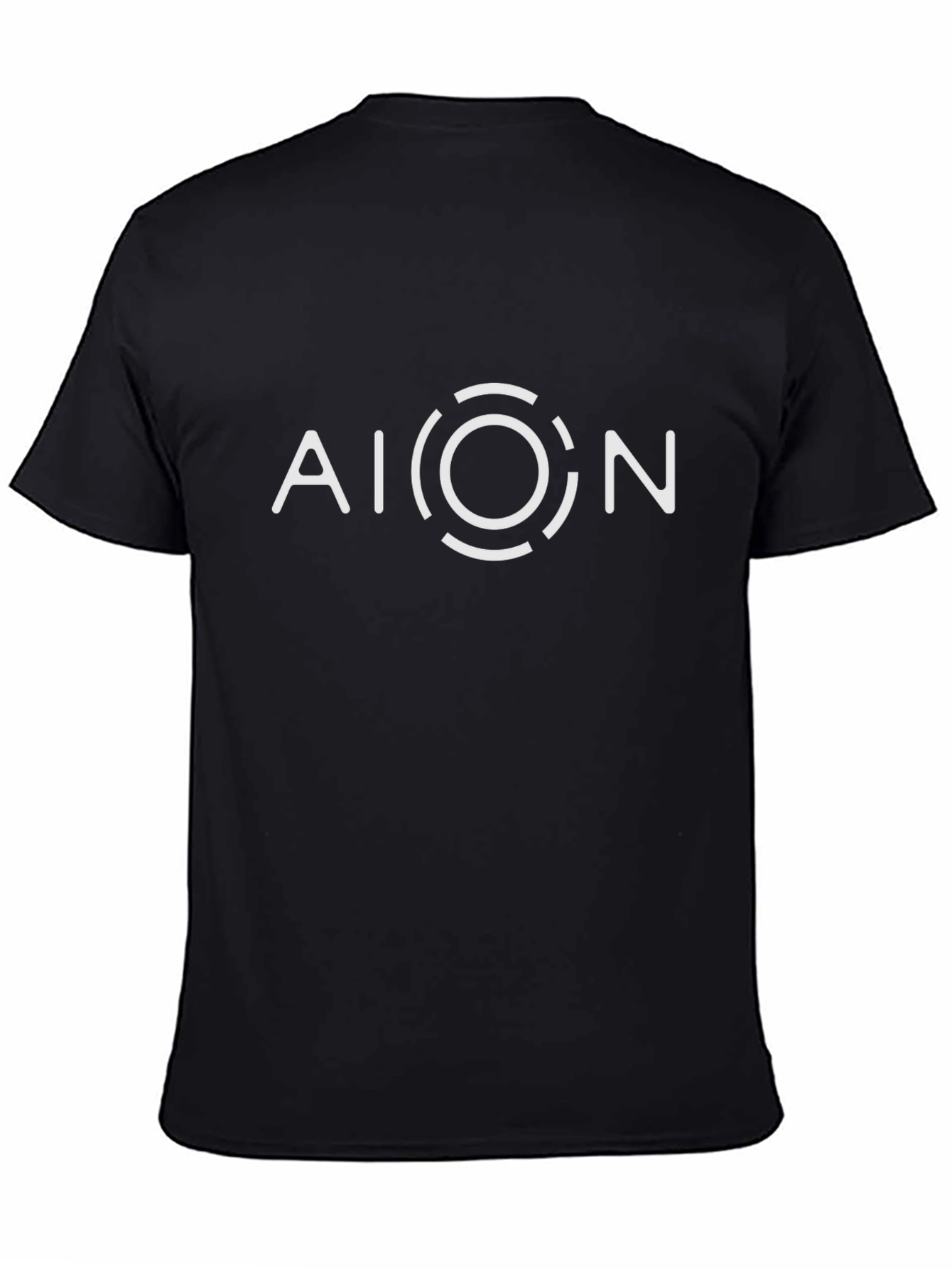 Black AION Graphic T-Shirt - Modern Minimalist Design view 4