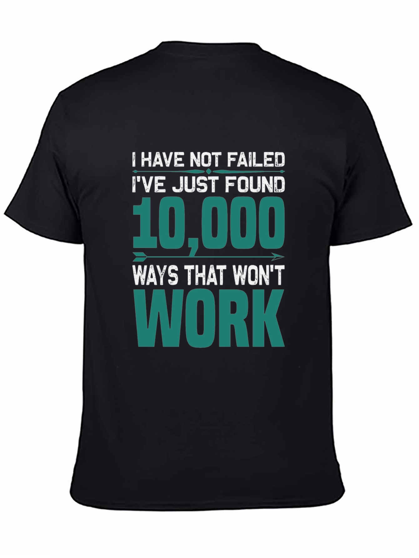 Black I Have Not Failed T-Shirt - Funny Motivational Tee view 4