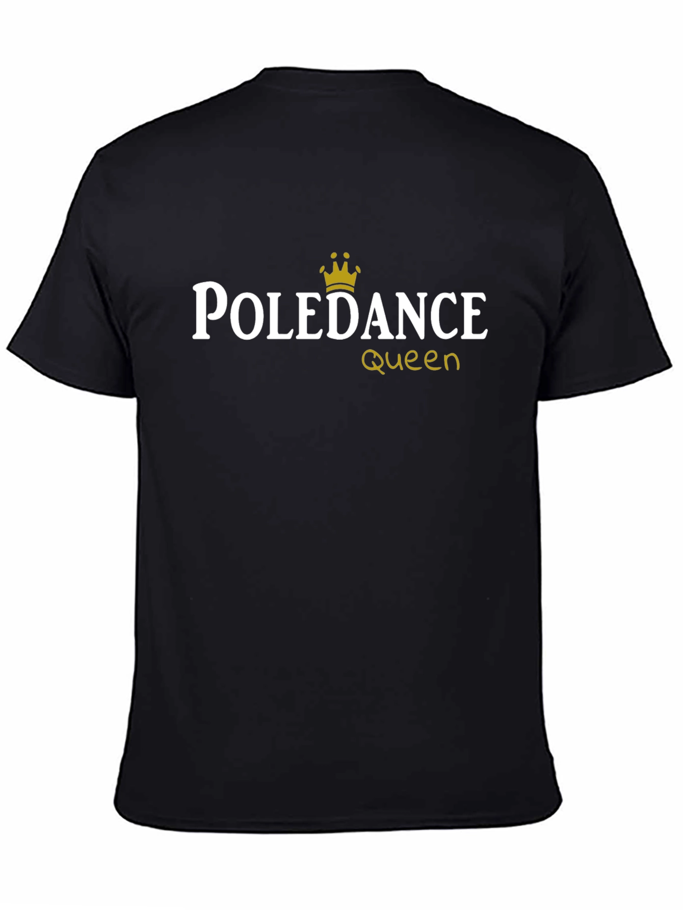 Black Pole Dance Queen Black T-Shirt view 4