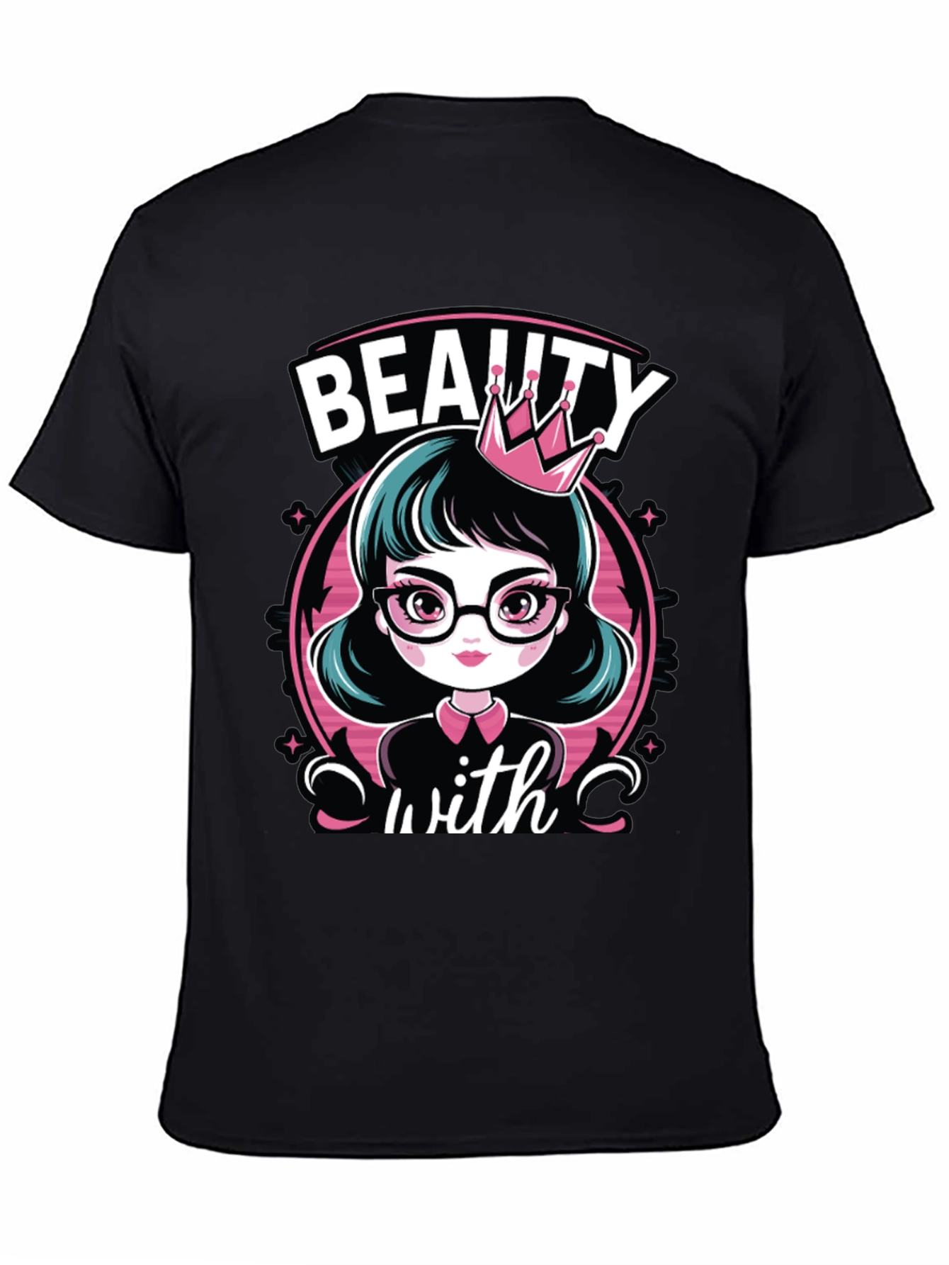 Beauty With Crown T-Shirt - 4