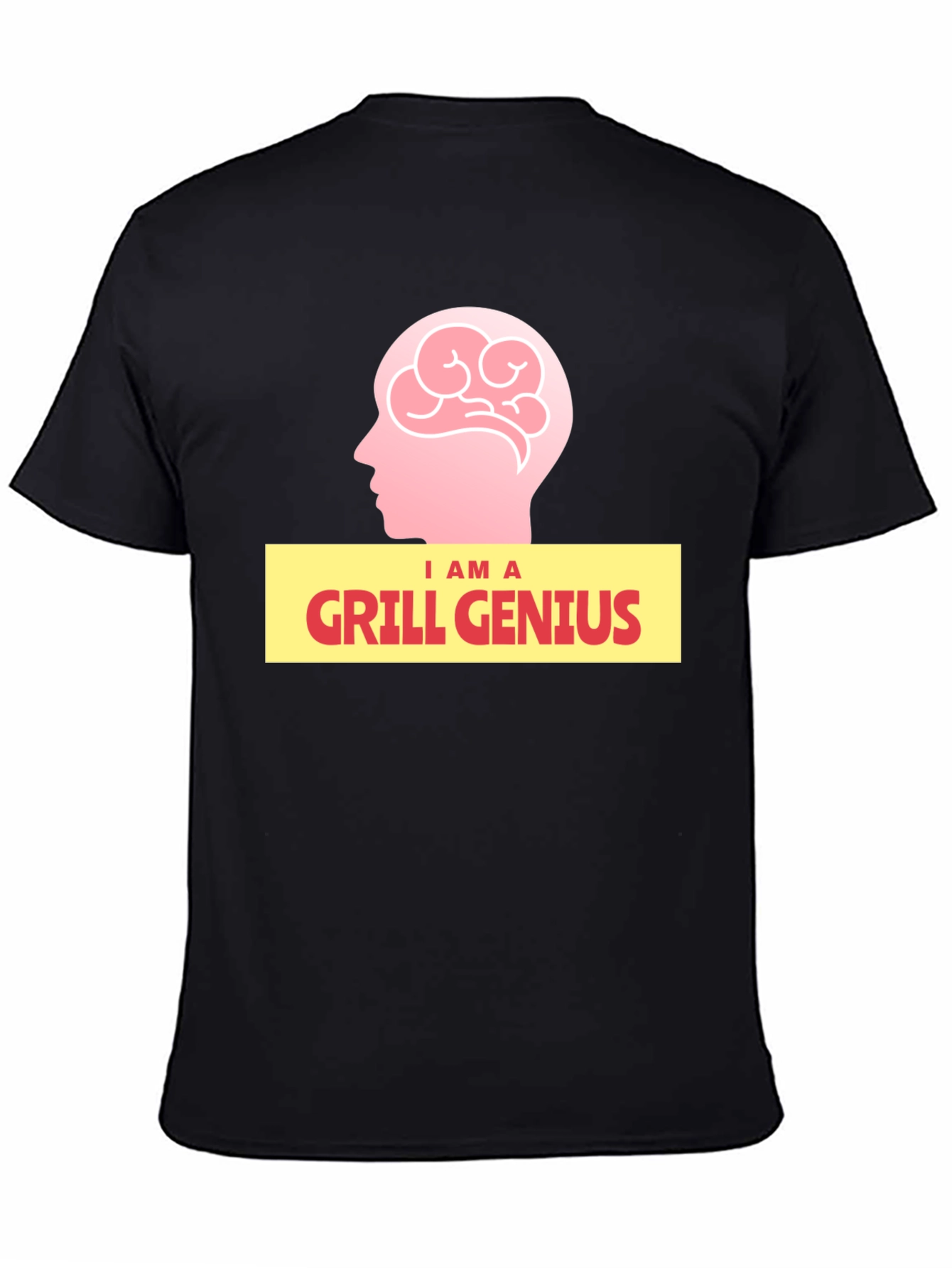 Black Grill Genius Graphic T-Shirt - BBQ Master Apparel view 4