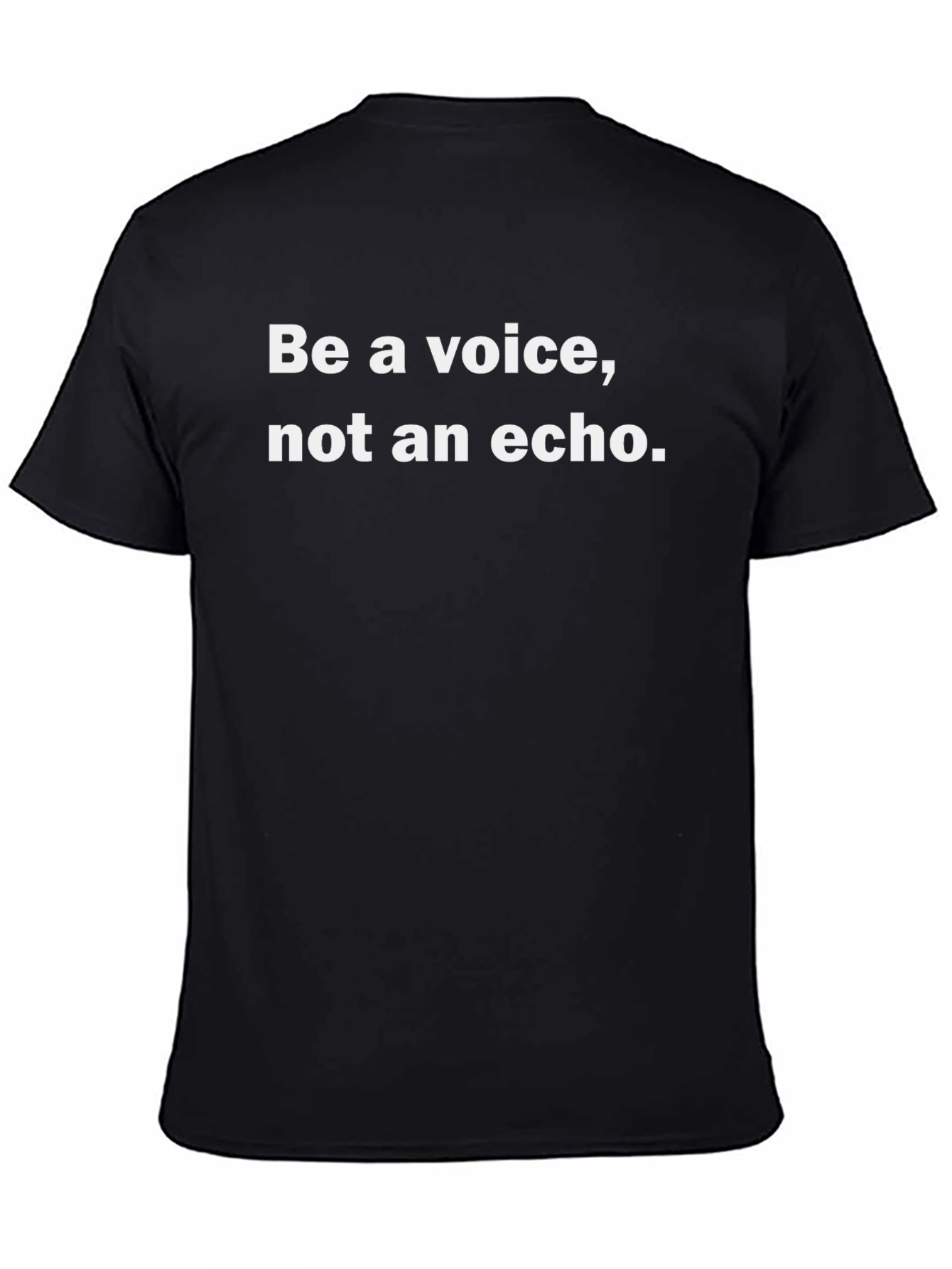 Black Be a Voice Black Graphic Tee view 4