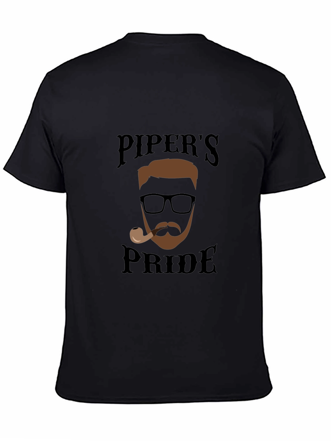 Black Piper's Pride Black Graphic T-Shirt view 4