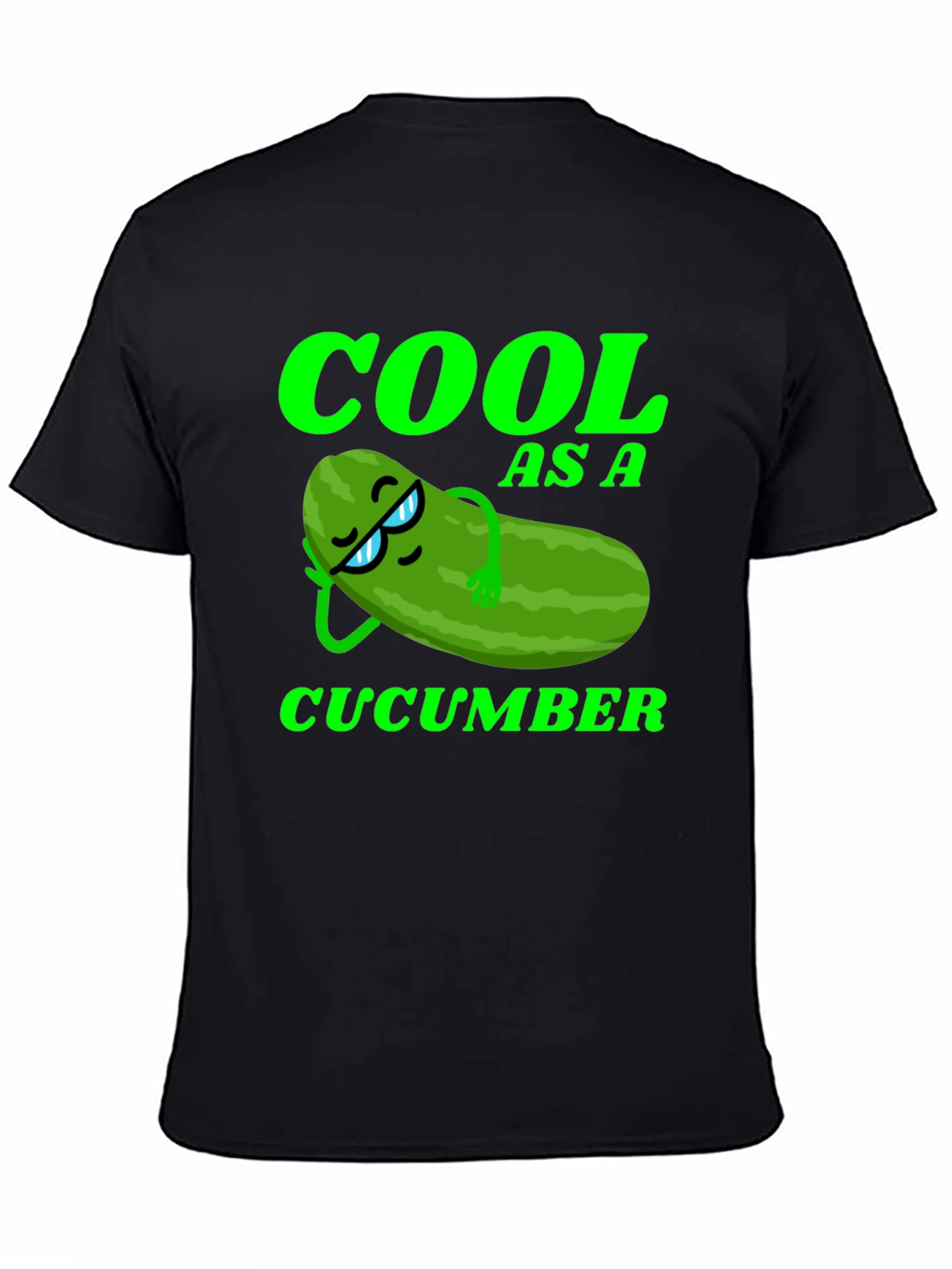 Black Cool As A Cucumber Graphic Tee - Relaxed Style view 4