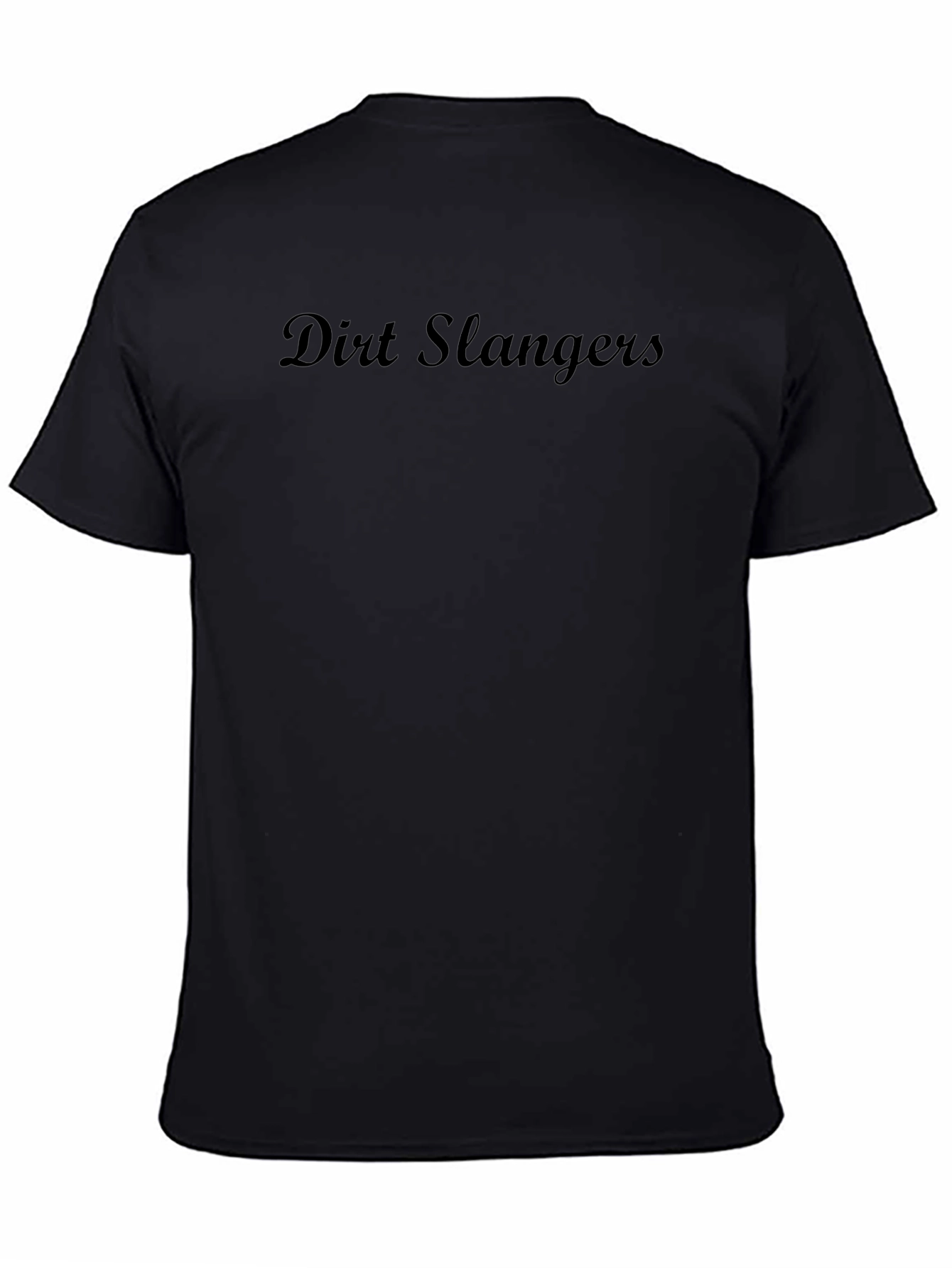 Black Dirt Slangers T-Shirt - Black Crew Neck Tee view 4