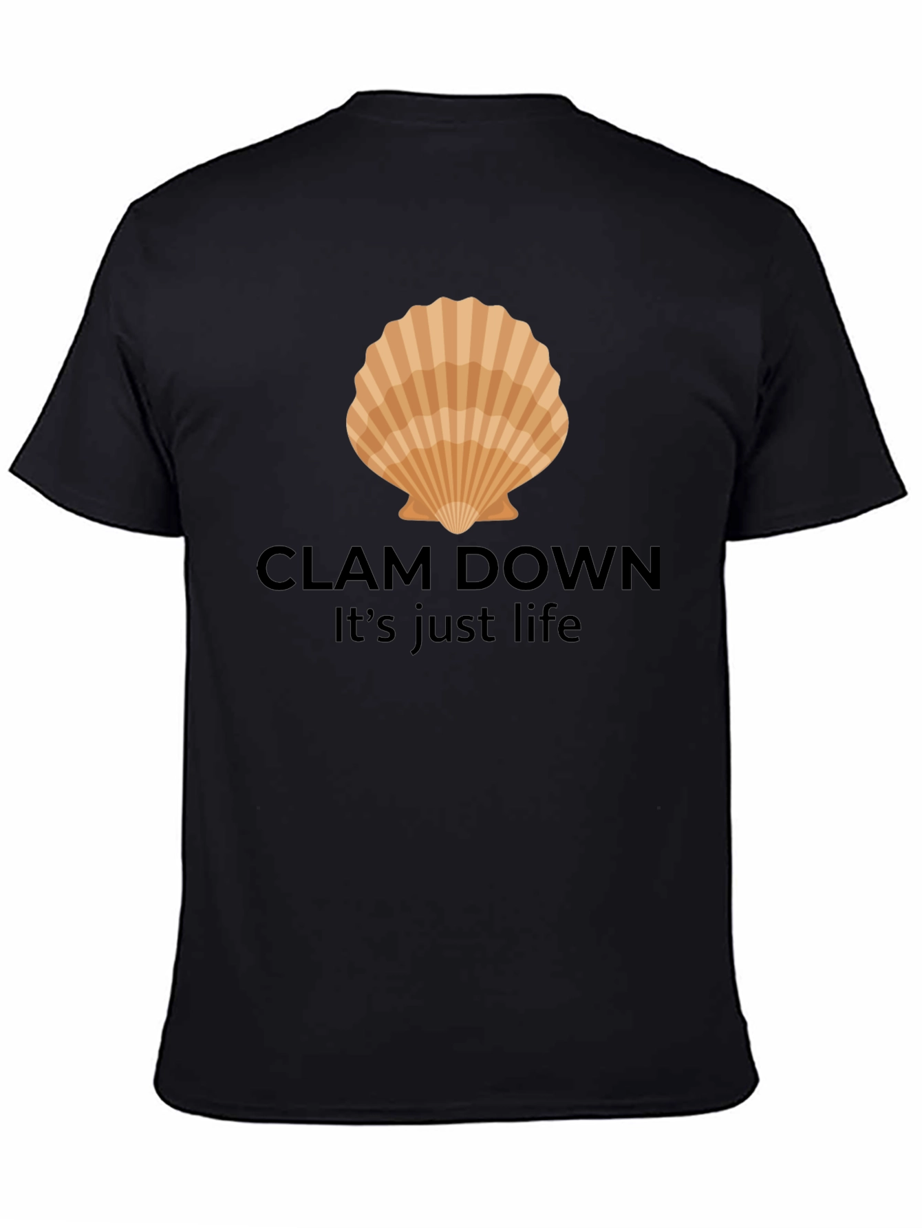 Black Clam Down Graphic T-Shirt view 4