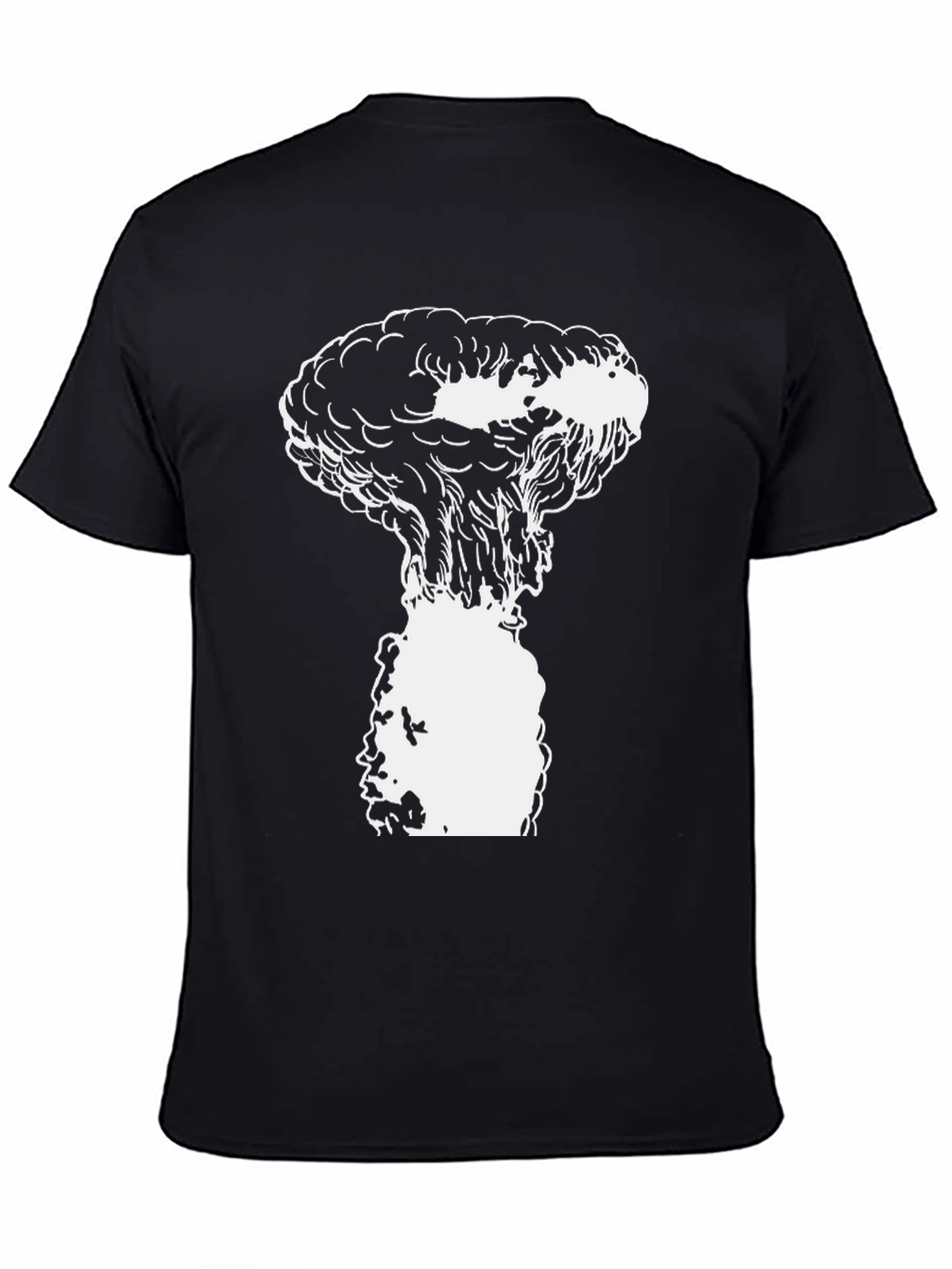 Black Mushroom Cloud Graphic Tee - Black view 4