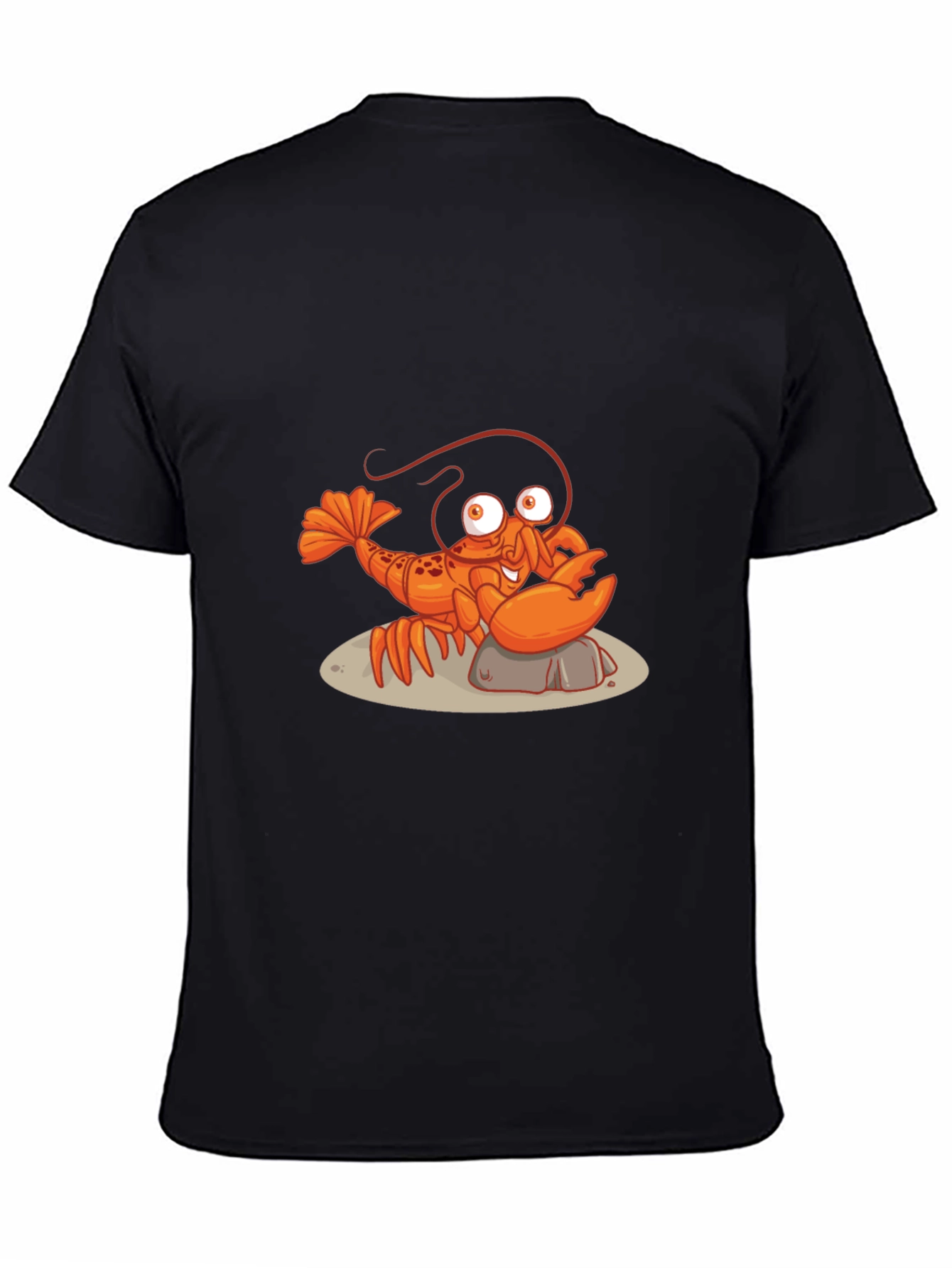 Black Lobster Graphic Tee - Quirky Black T-Shirt view 4