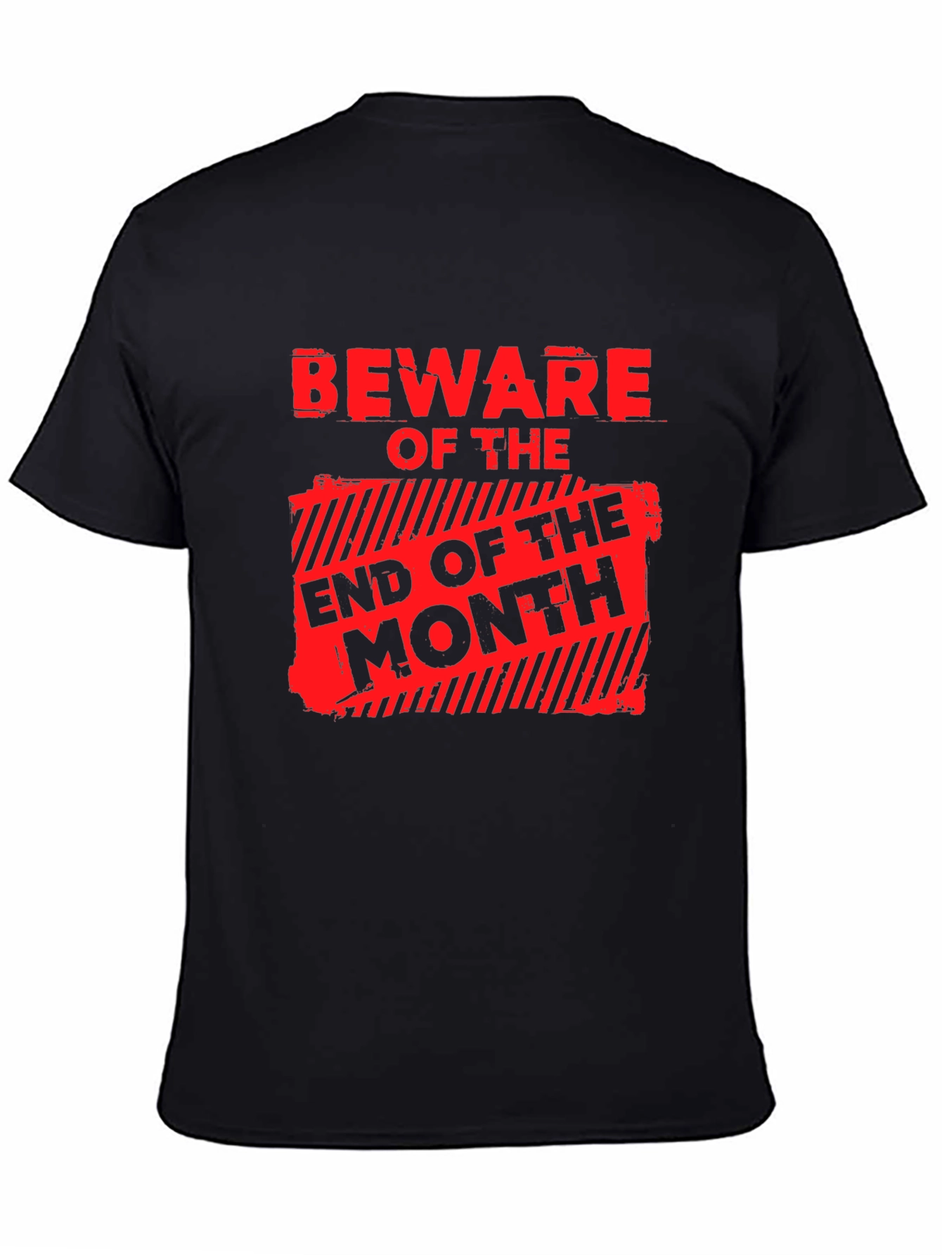 Black Beware End of Month Graphic T-Shirt view 4