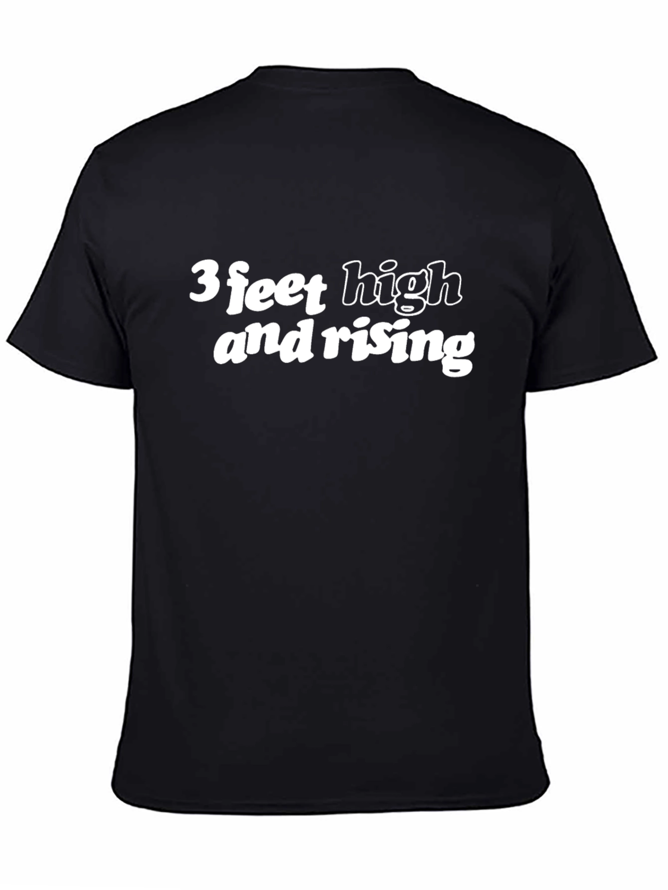 Black 3 Feet High and Rising Graphic Tee view 4