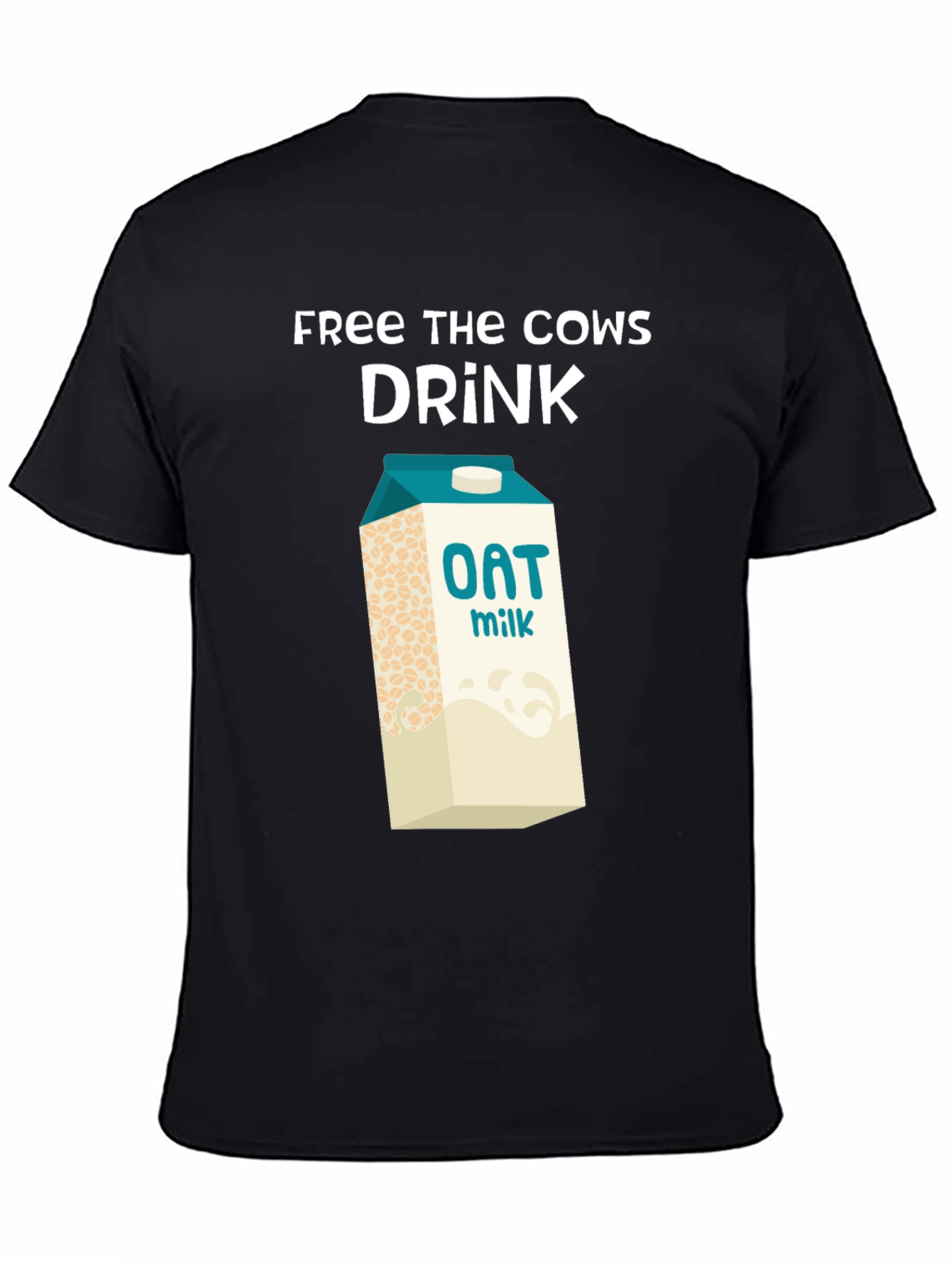 Free the Cows Drink Oat Milk T-Shirt - 4