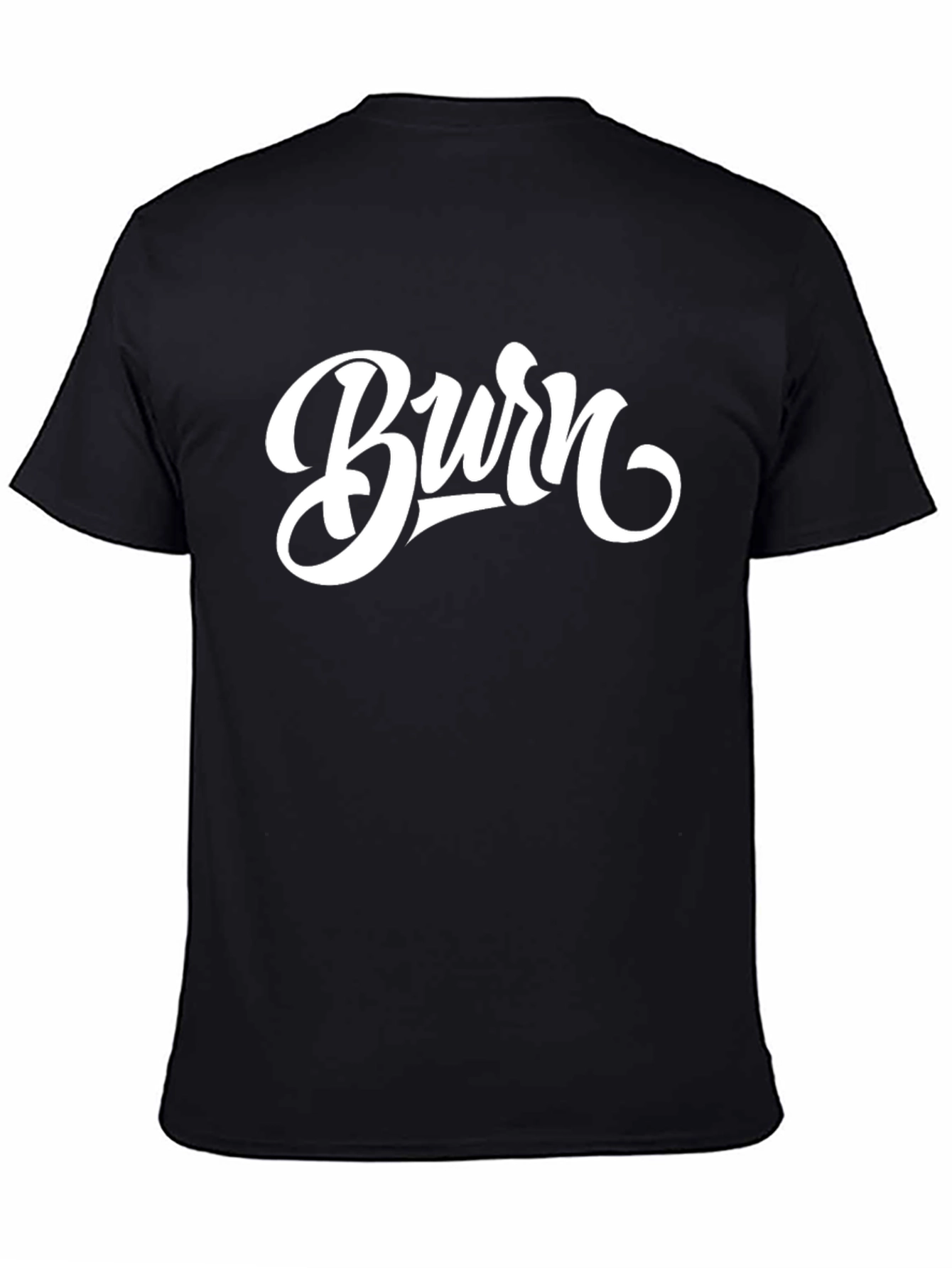 Black Burn Graphic Tee - Stylish Black T-Shirt view 4