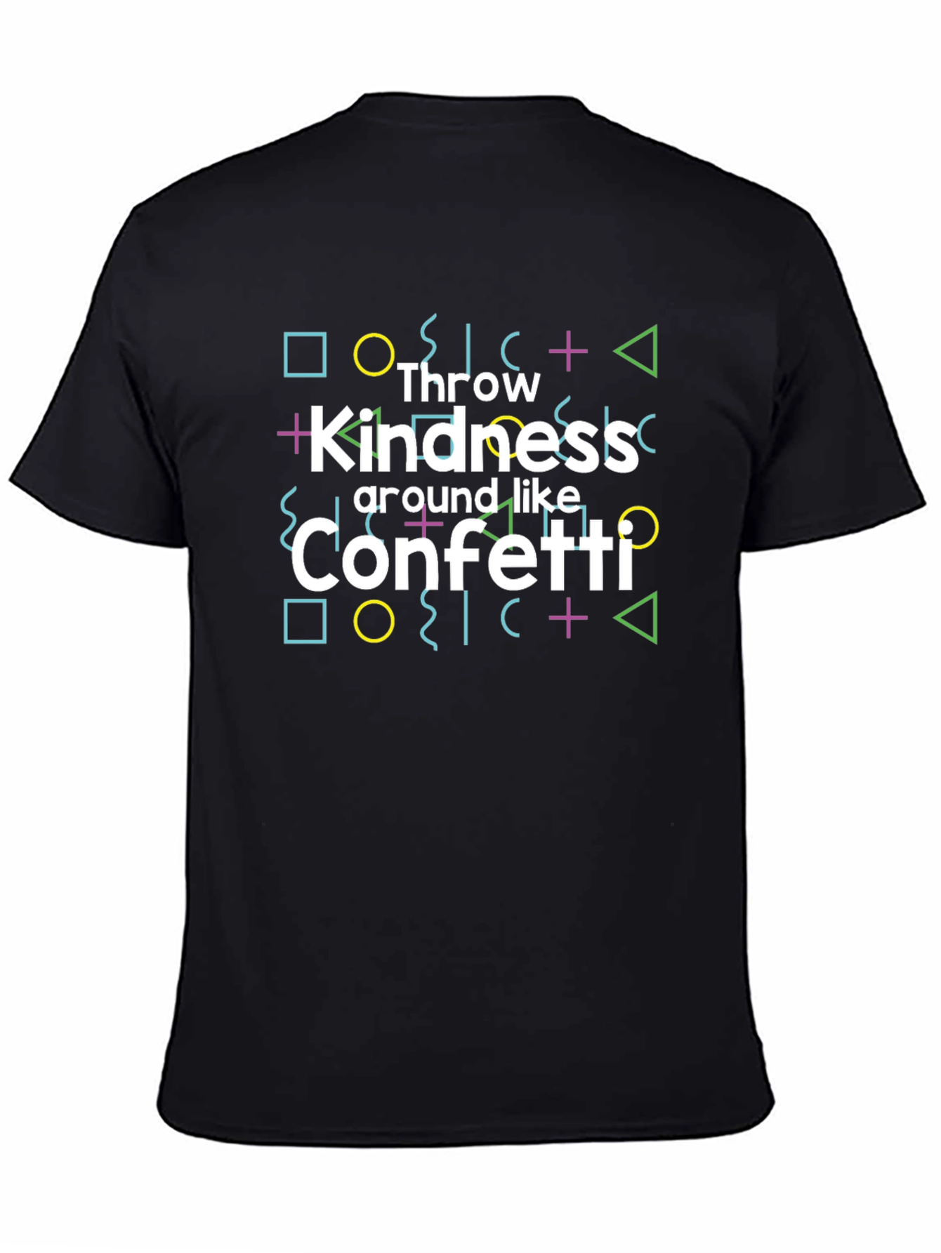 Black Kindness Confetti Graphic Tee - Spread Joy! view 4