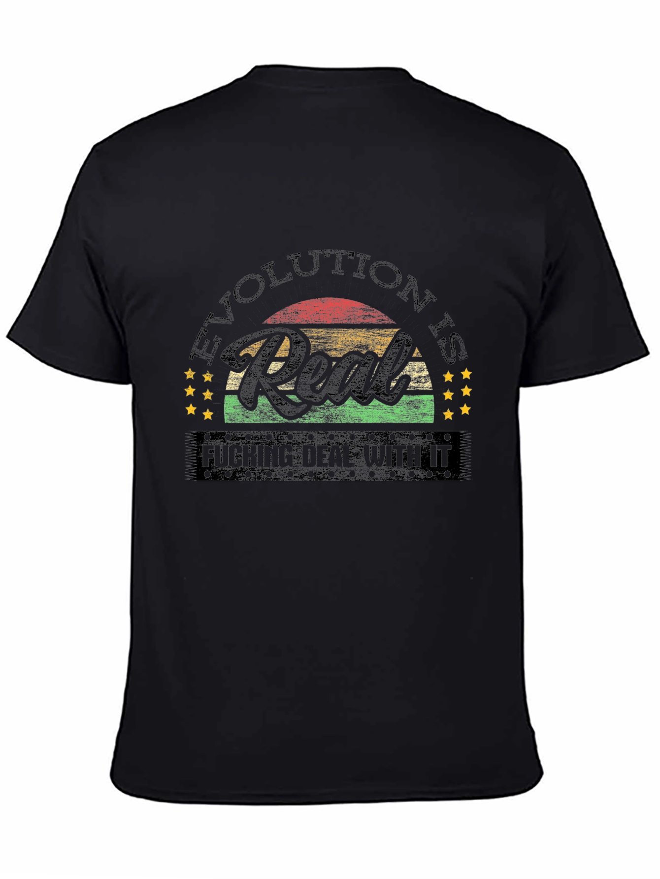 Black Evolution is Real Graphic Tee view 4
