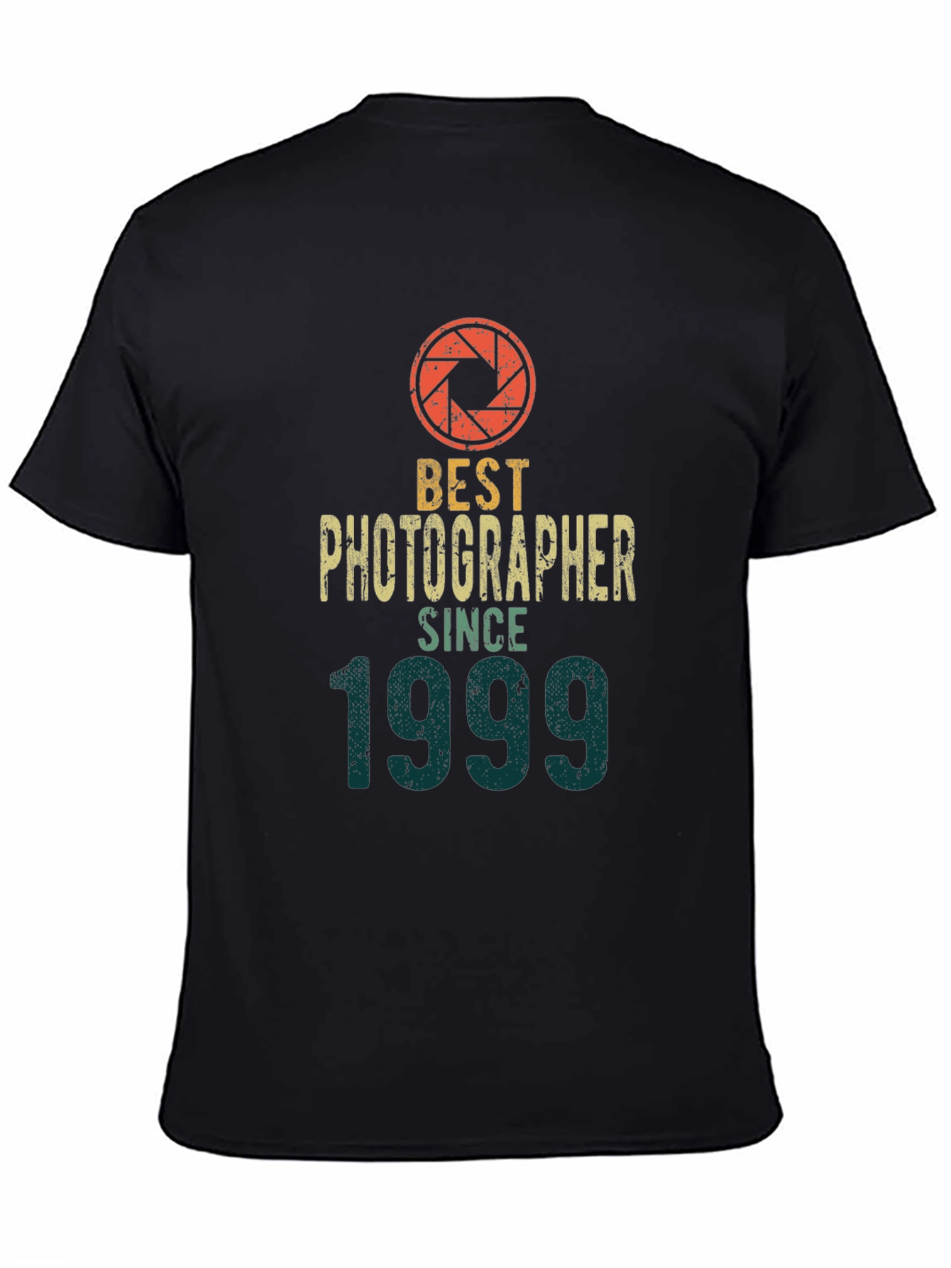 Black Best Photographer Since 1999 Graphic T-Shirt view 4