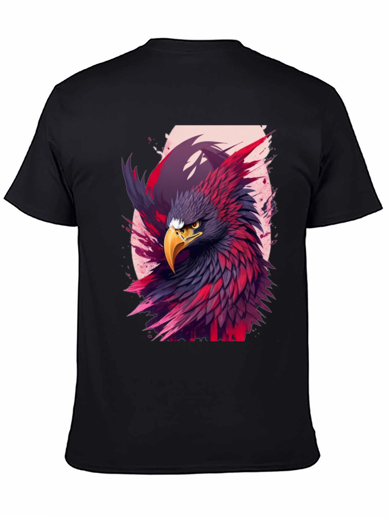 Black Eagle Graphic Black T-Shirt view 4