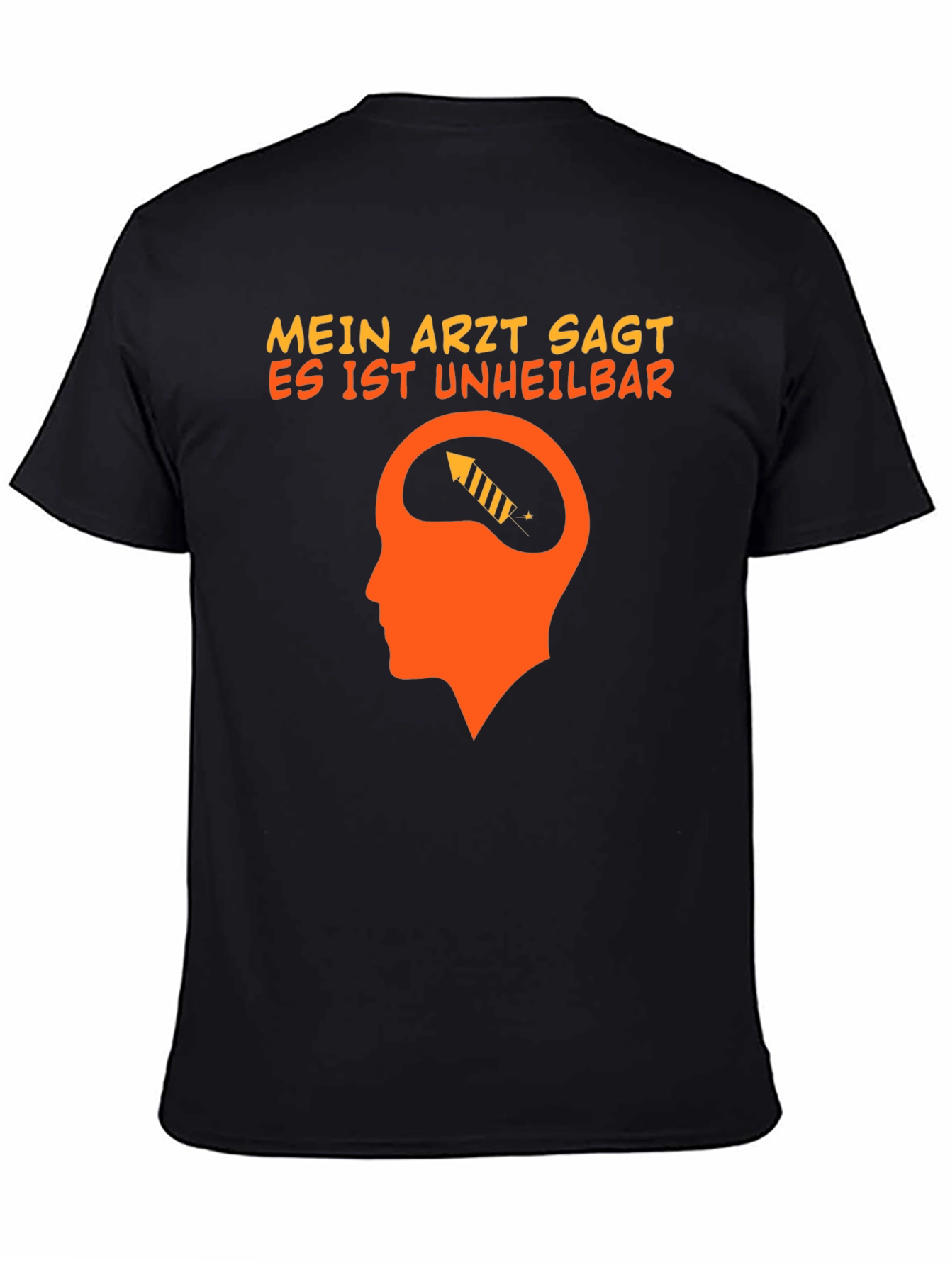 Black Mein Arzt Sagt T-Shirt Funny German Text Tee view 4