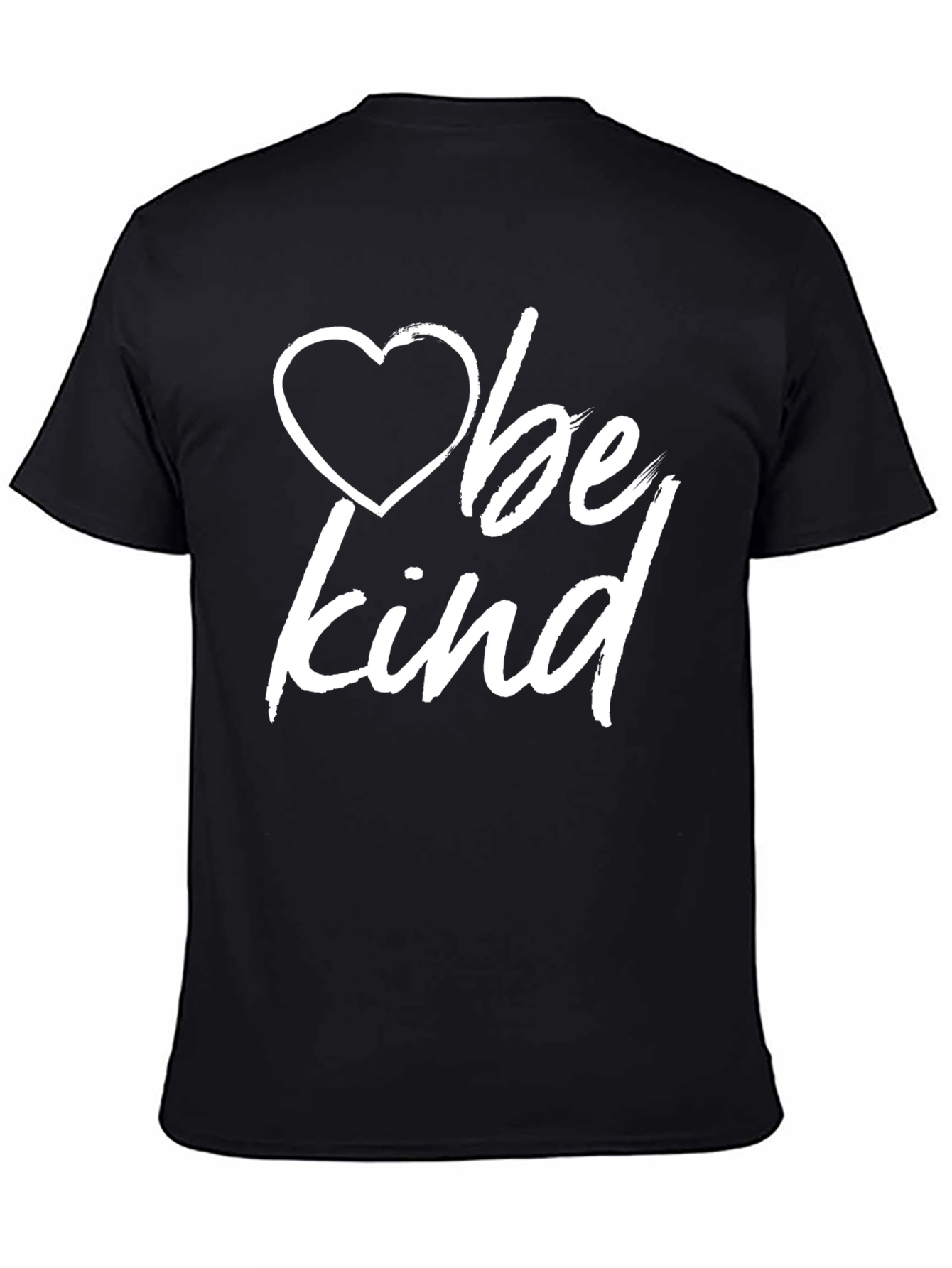 Black Be Kind Heart Graphic T-Shirt view 4