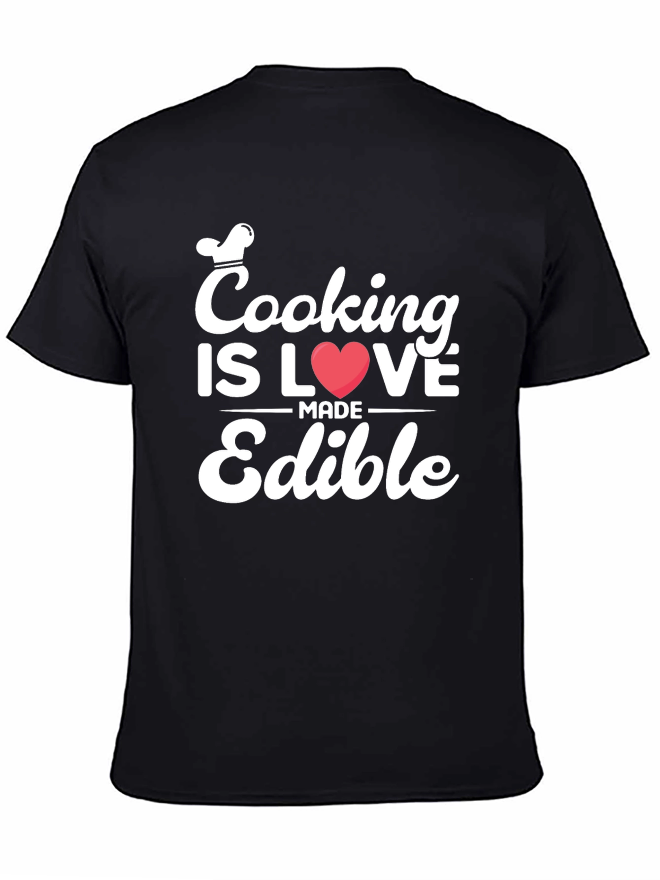 Black Cooking Is Love Made Edible Graphic Tee view 4