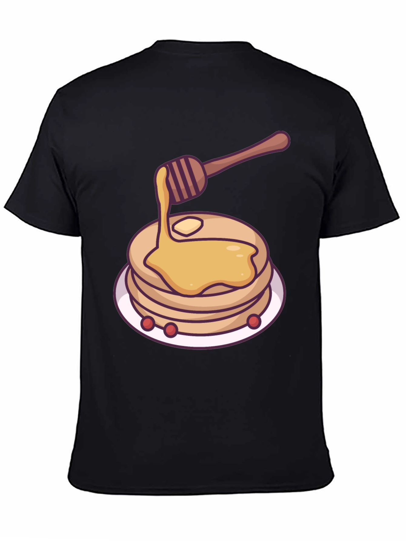 Black Pancake Graphic Tee - Delicious Style view 4