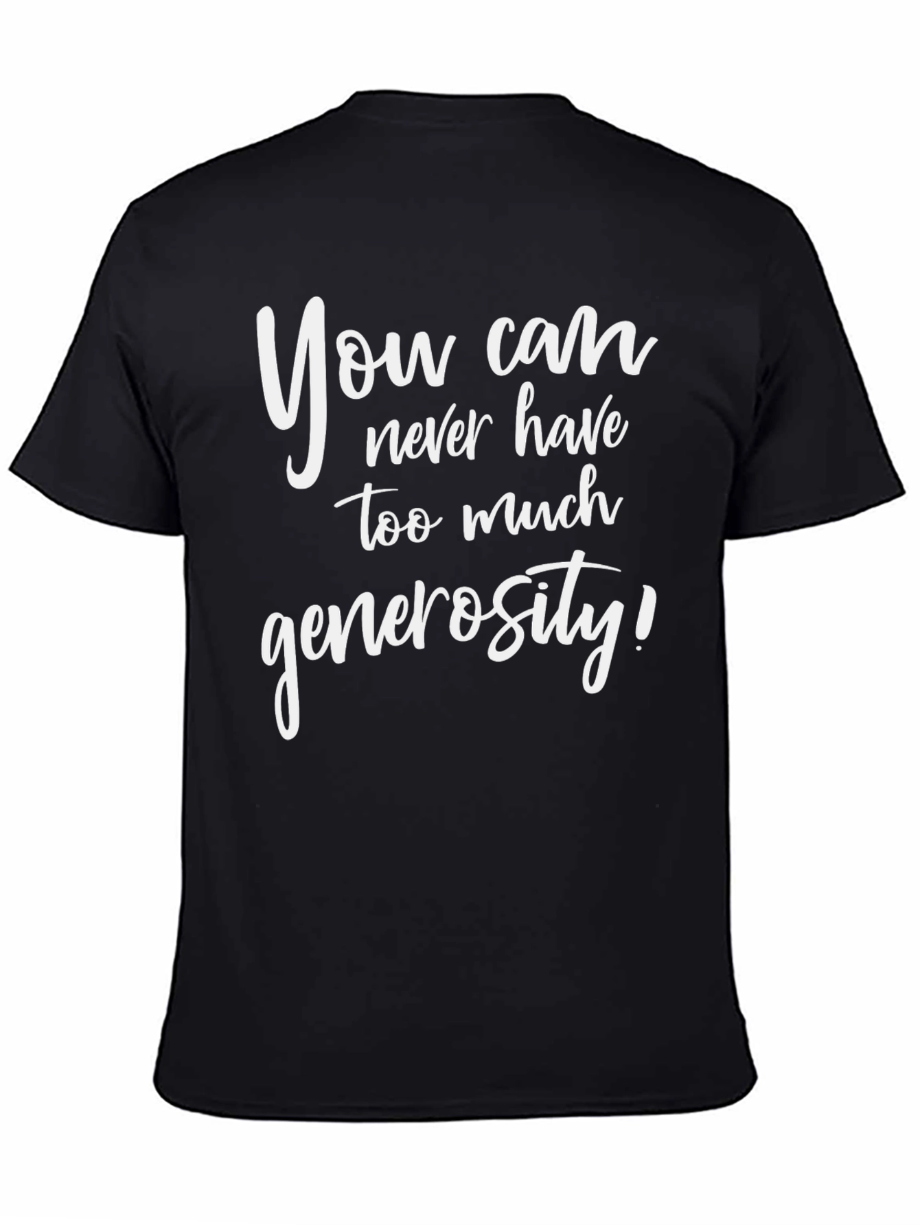 Black Generosity Graphic Tee - Soft Cotton Blend view 4