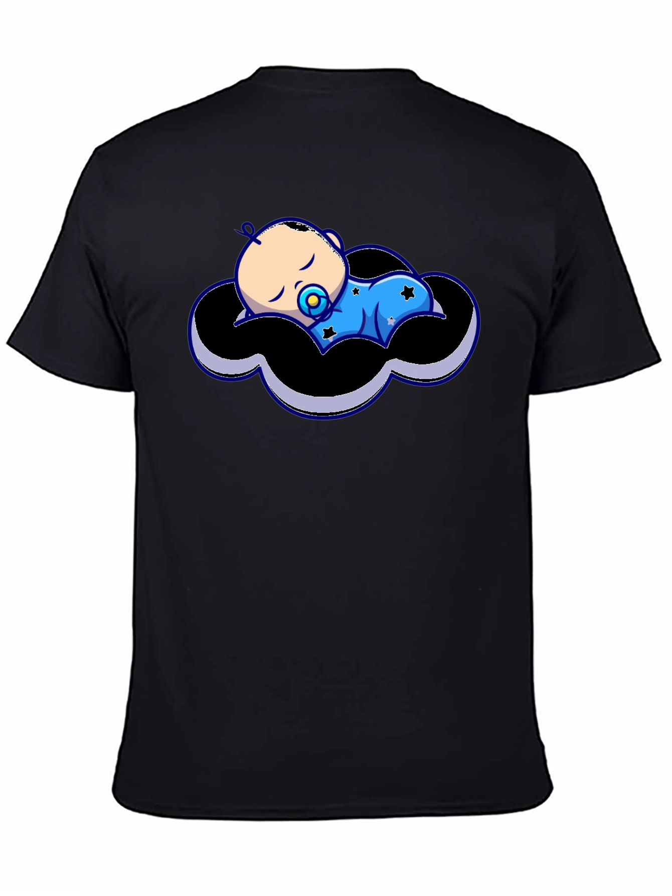 Black Baby Cloud Graphic Tee - Black view 4