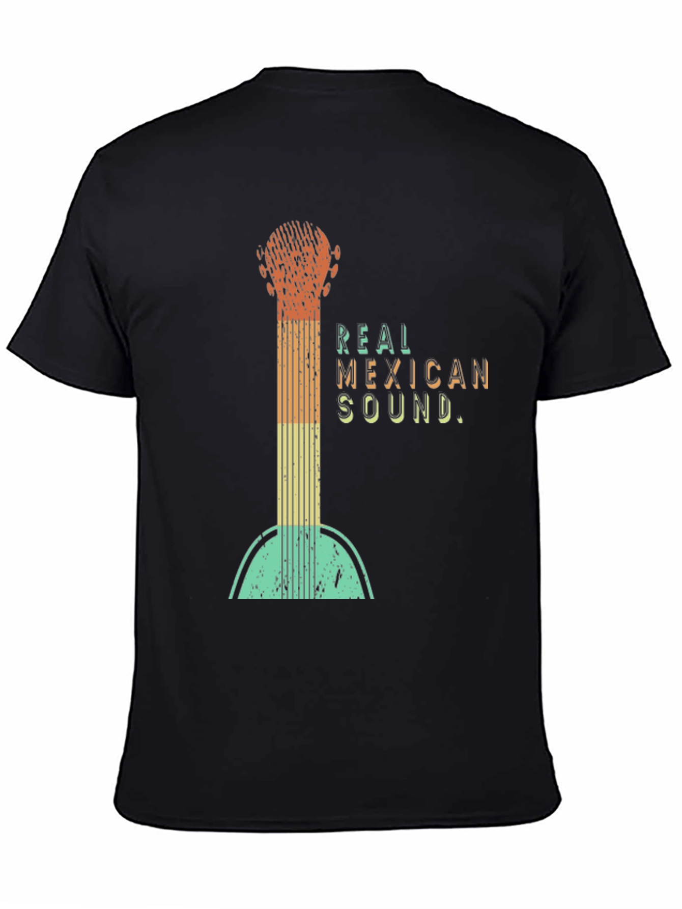 Black Real Mexican Sound Tee - Guitar Design view 4