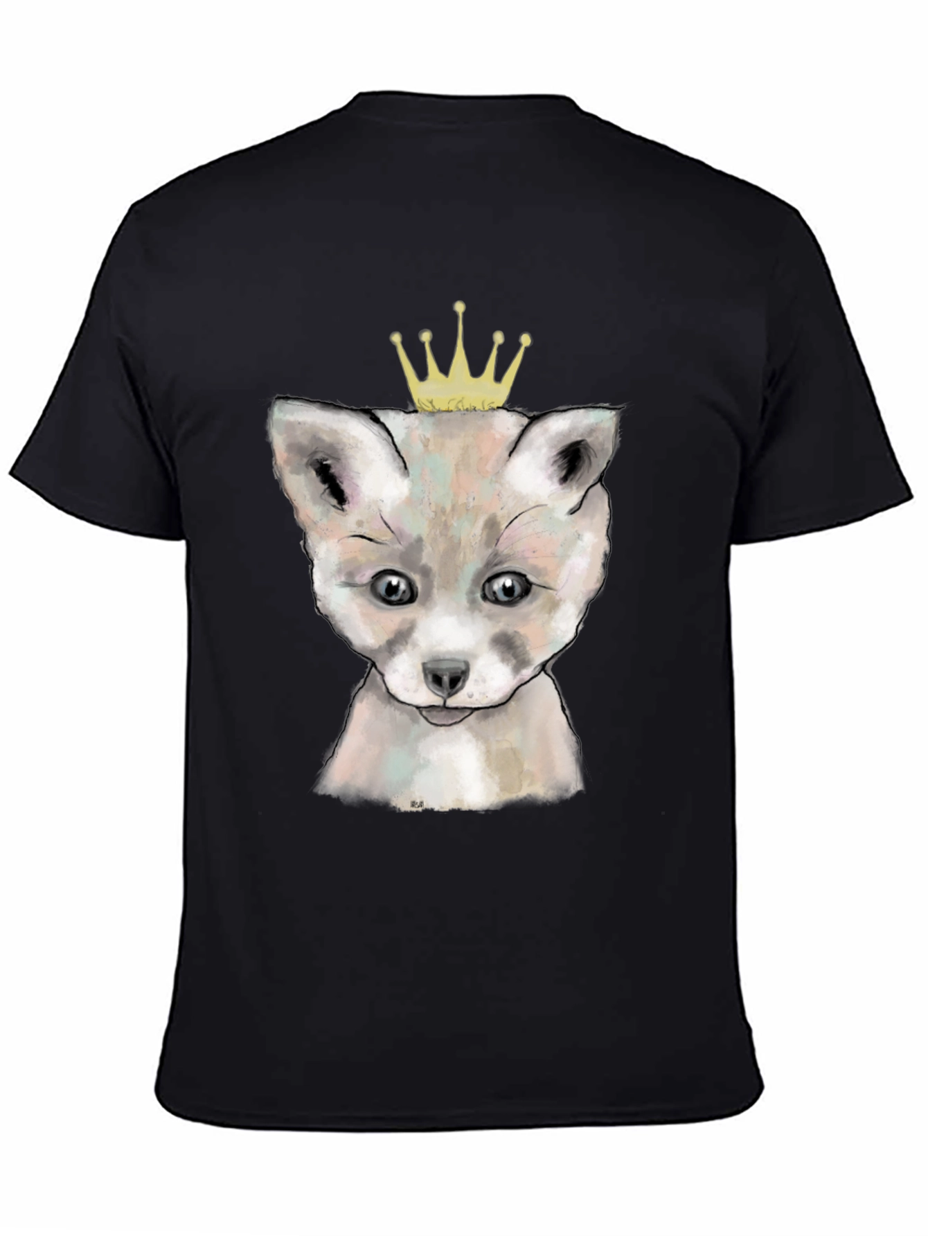 Black Fox Prince T-Shirt - Black view 4
