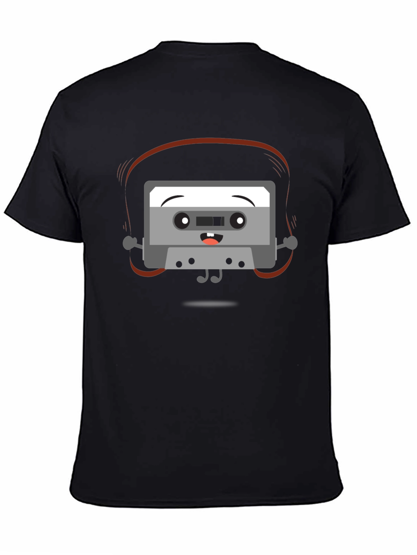 Black Retro Mixtape T-Shirt - Musical Throwback view 4
