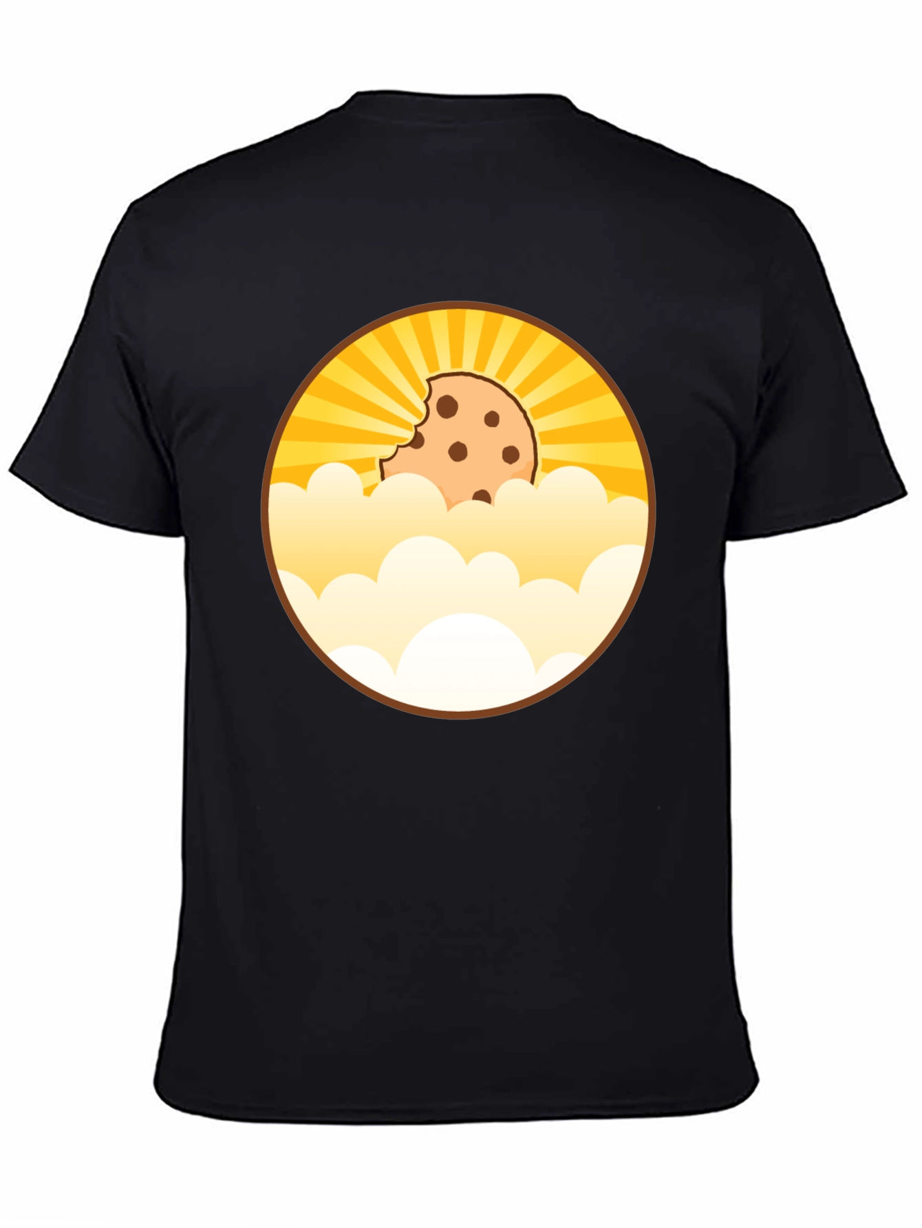 Black Cookie Cloud T-Shirt - Bite Out Of The Sky view 4