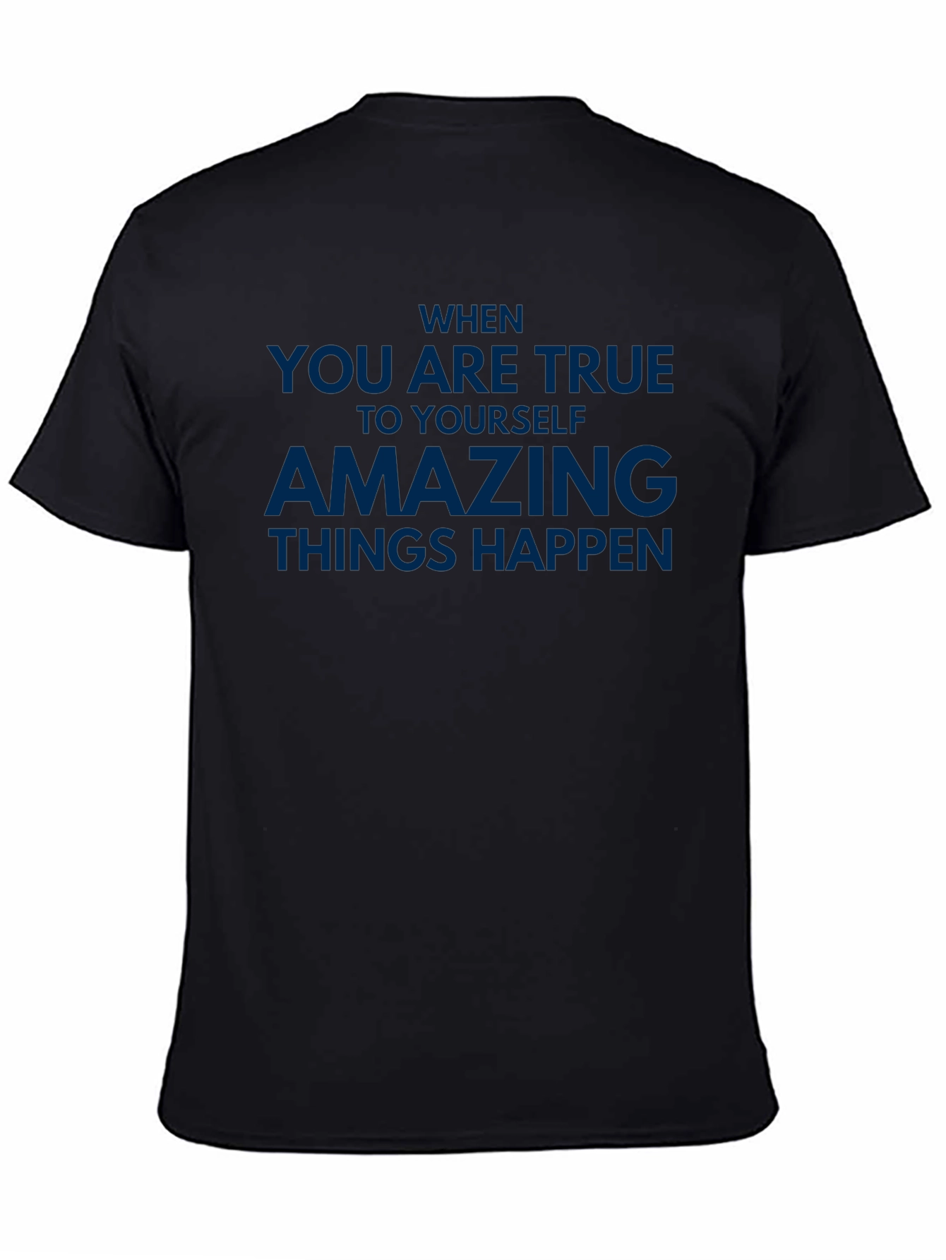 Black Inspirational True Self T-Shirt view 4