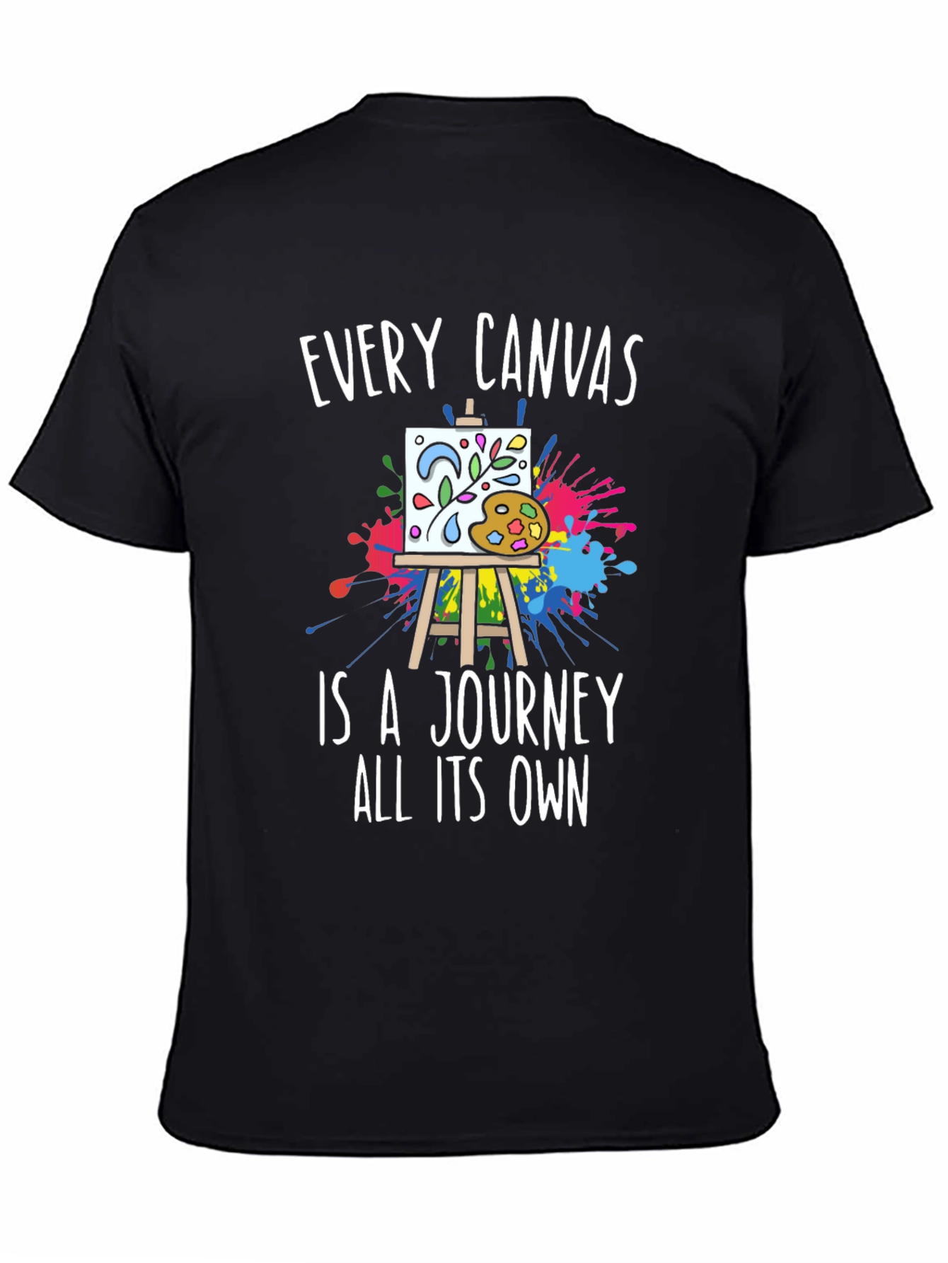 Black Artist Canvas Journey T-Shirt view 4